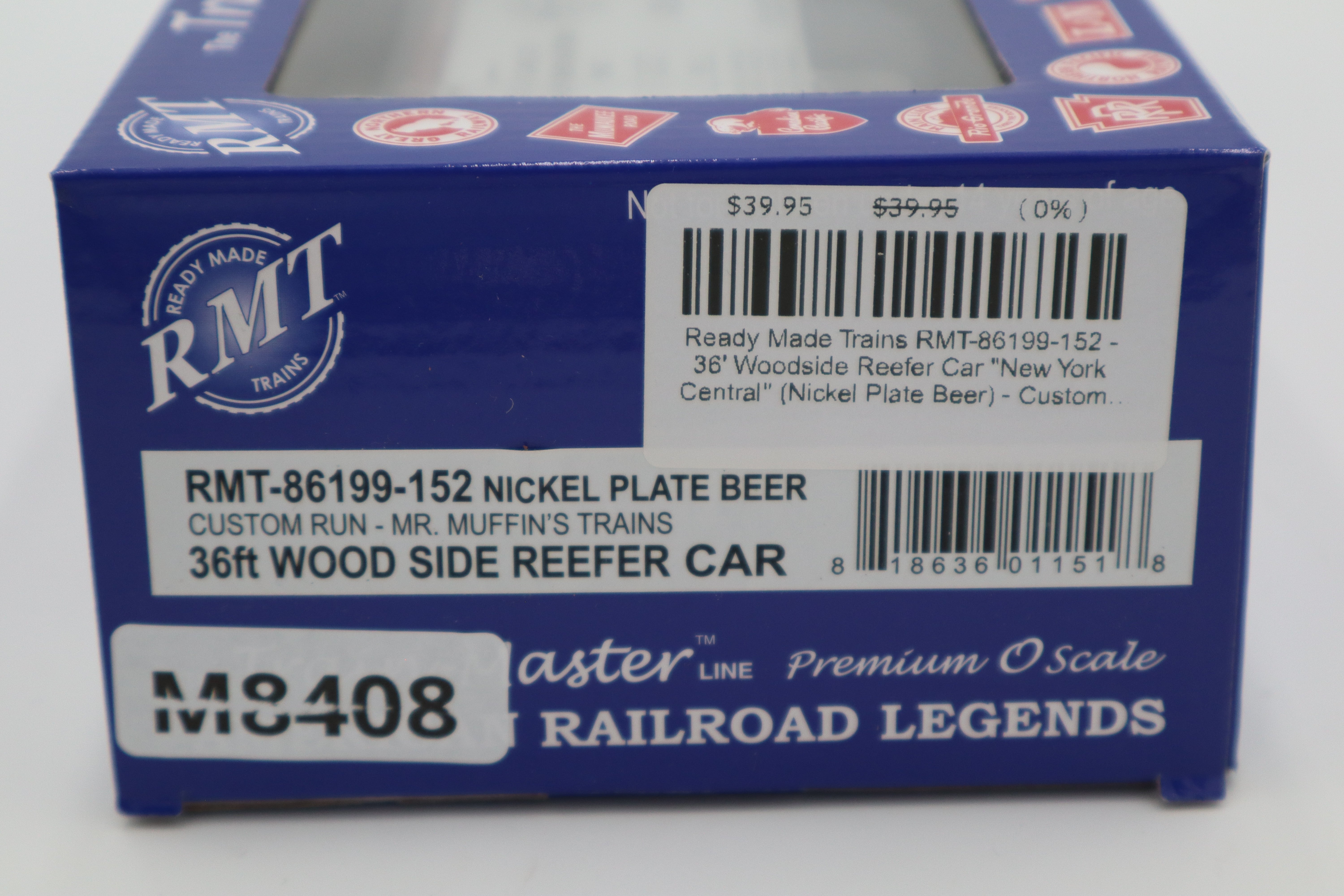 RMT #96199-152 Nickel Plate Beer 36ft Wood Side Reefer Car-Second hand-M8408