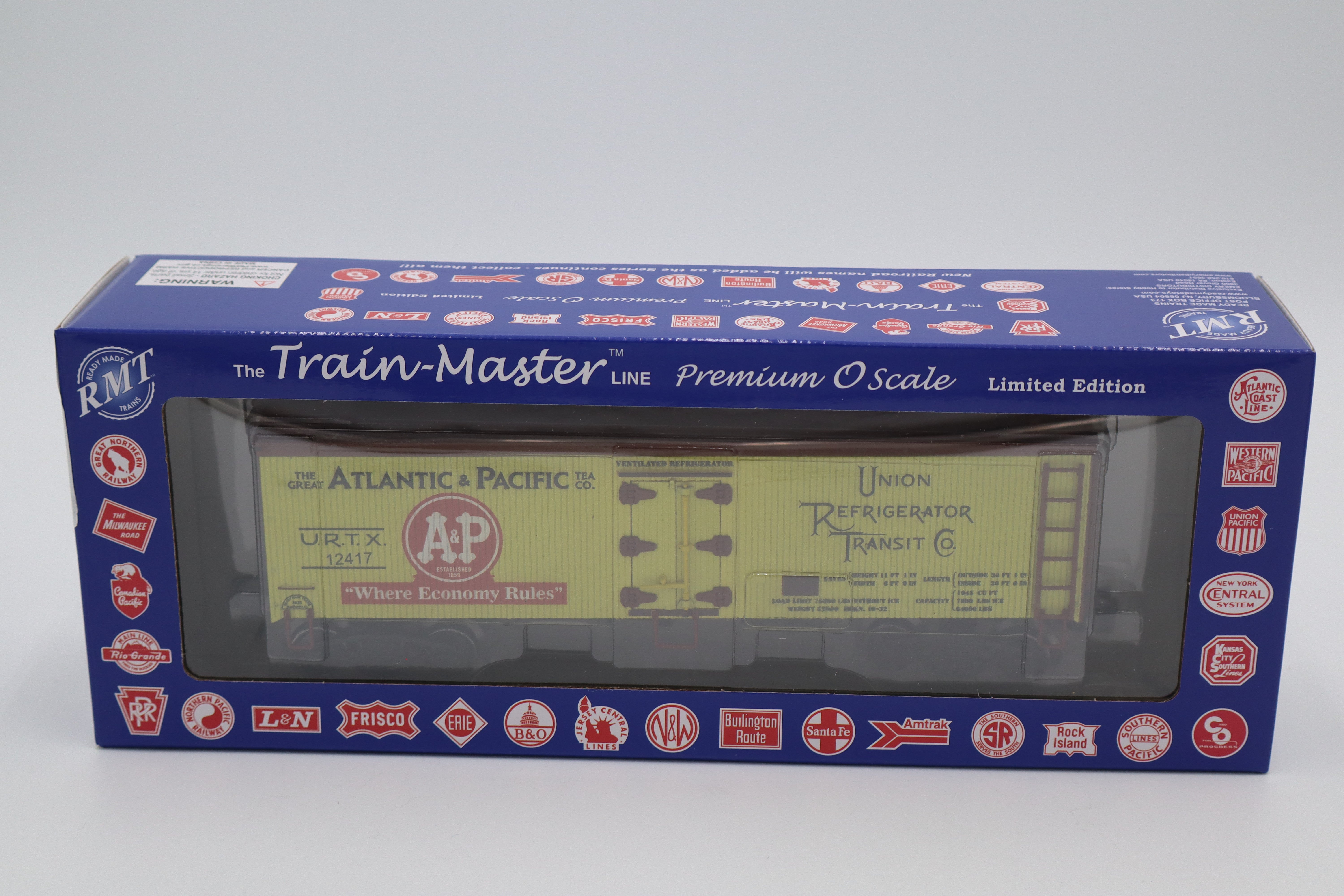 RMT 8619927 A&P Foods 36ft Wood Side Reefer Car-Second hand-M8409