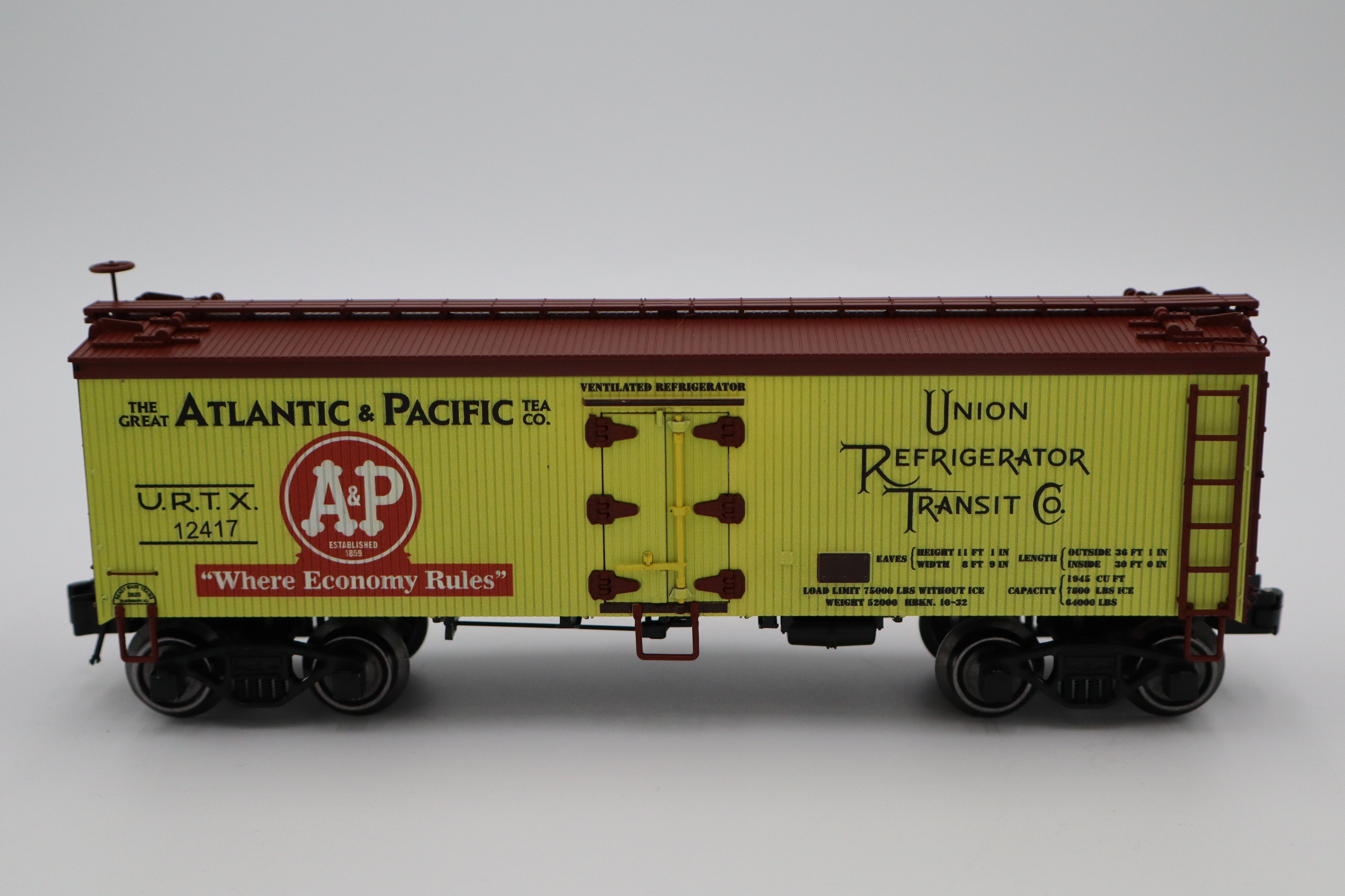RMT 8619927 A&P Foods 36ft Wood Side Reefer Car-Second hand-M8409