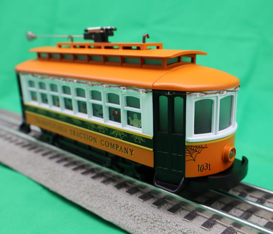 MTH 30-5243 - Trolley "Transylvania Traction Co." w/ LED Lights - MrMuffin'sTrains