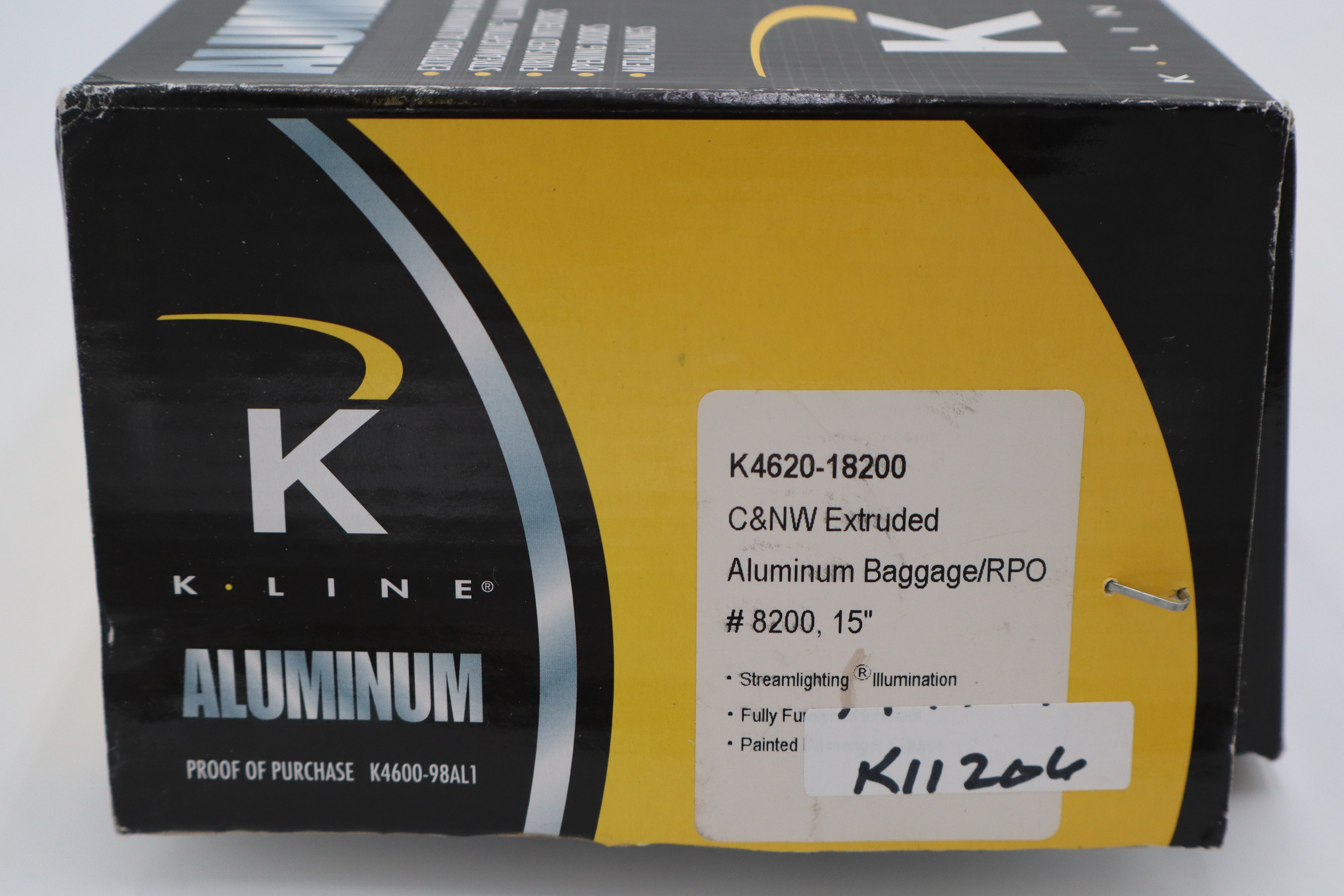 K Line K4620-18200 C & NW 15" Extruded Aluminum Baggage/RPO #8200-Second hand-M11206