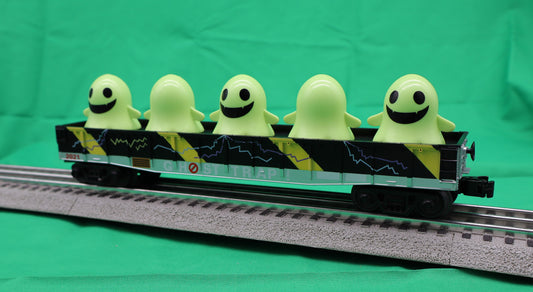 MTH 30-72254 - RailKing - Gondola Car "Ghost Trap" #2021 w/ Flickering Lighted Ghosts