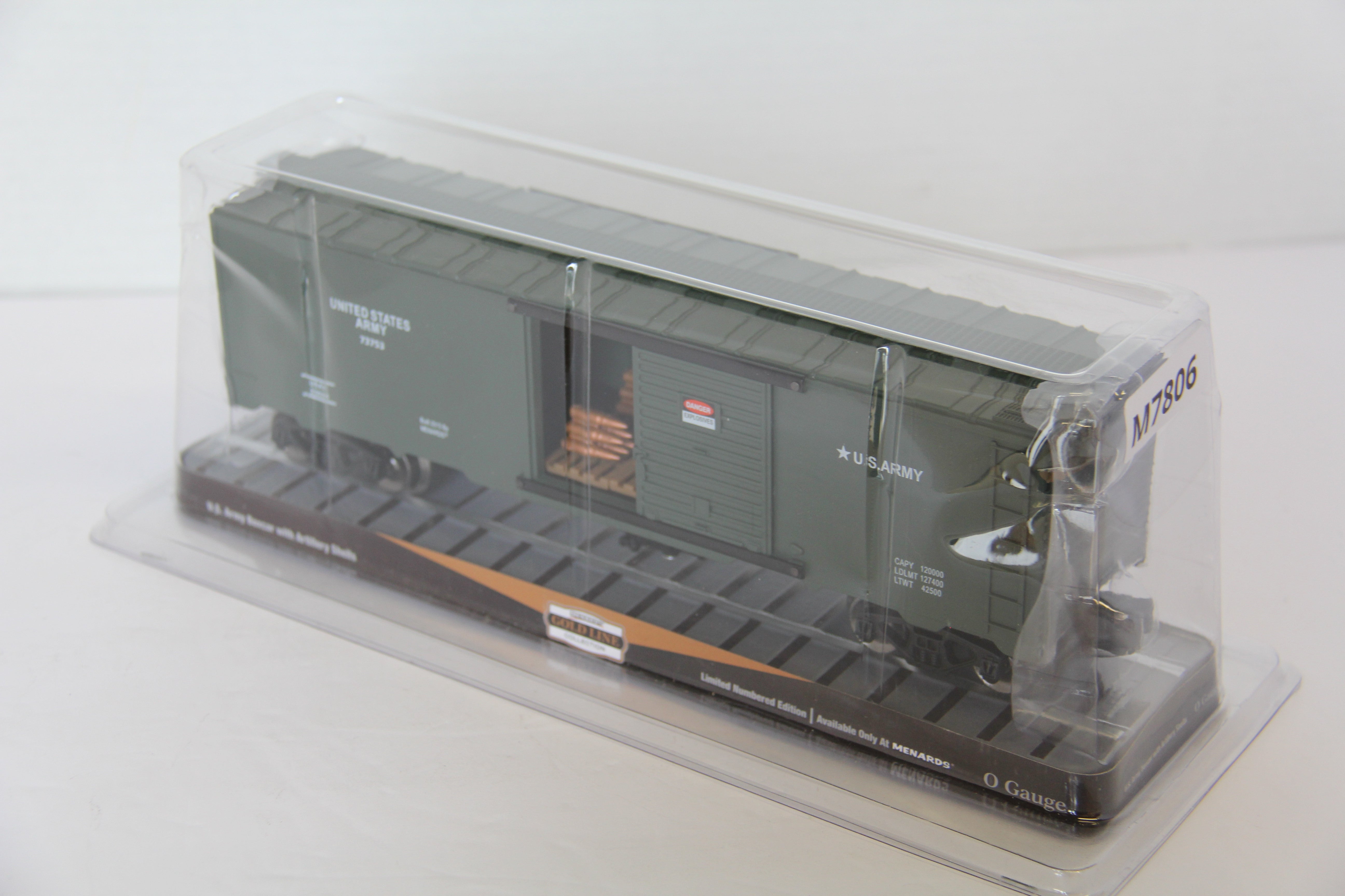 Menards USA Army Box w\ Artillery-Second hand-M7806