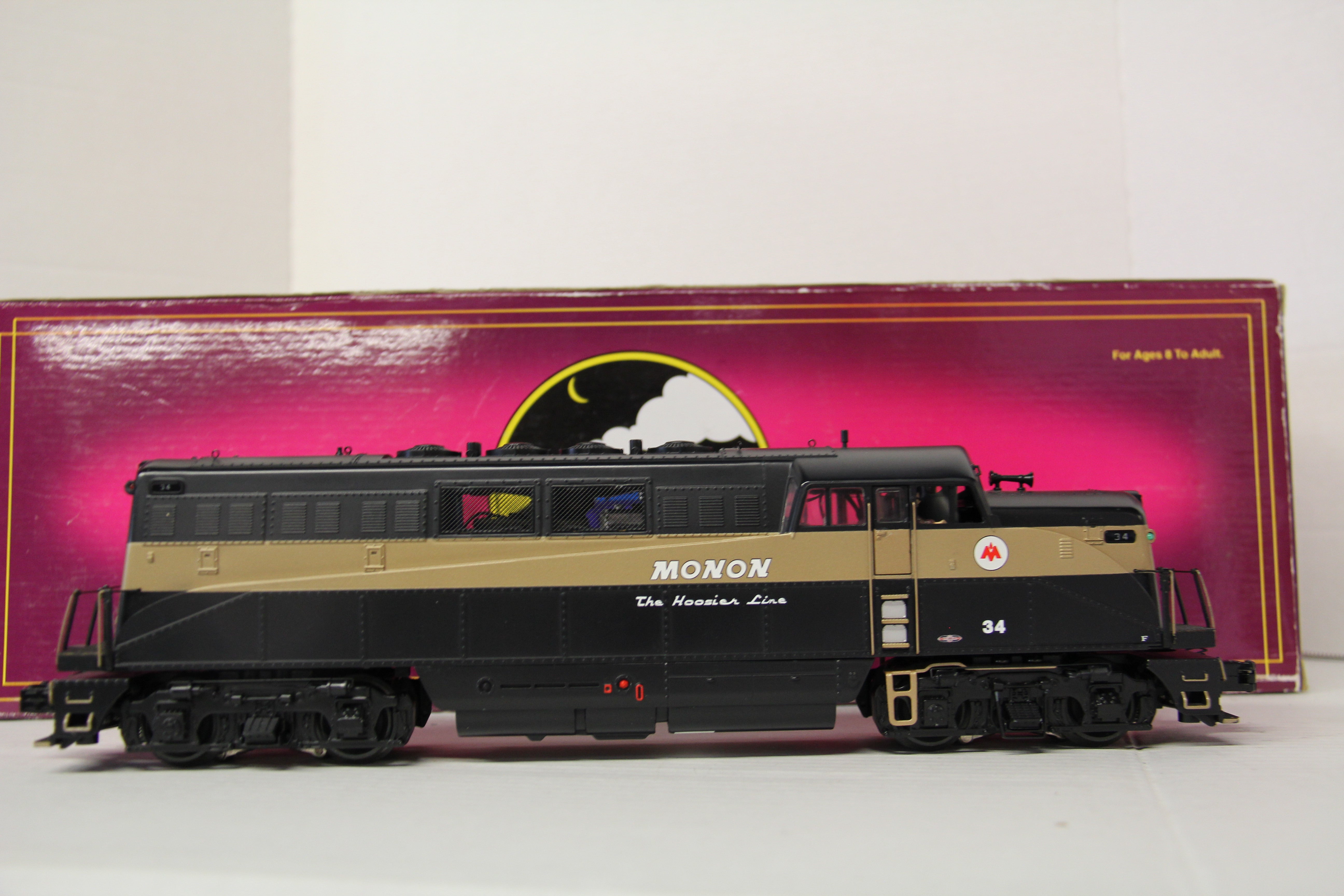 MTH 20-2687-1 Monon #34 BL-2 Diesel Engine with PS2-Second hand-M5911