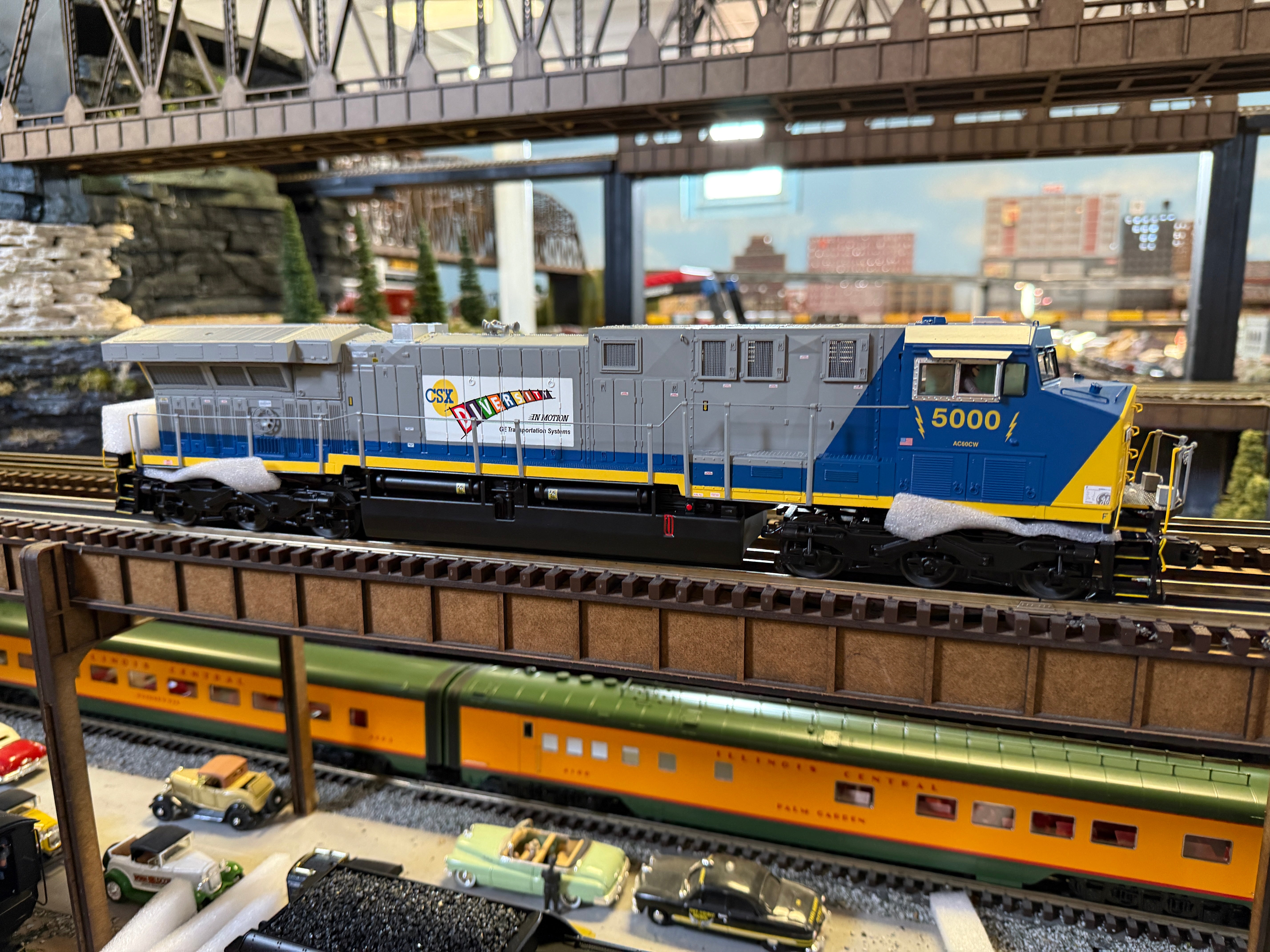 MTH 20-21877-1 - AC6000 Diesel Engine "CSX" #5001 w/ PS3 (Diversity in Action)