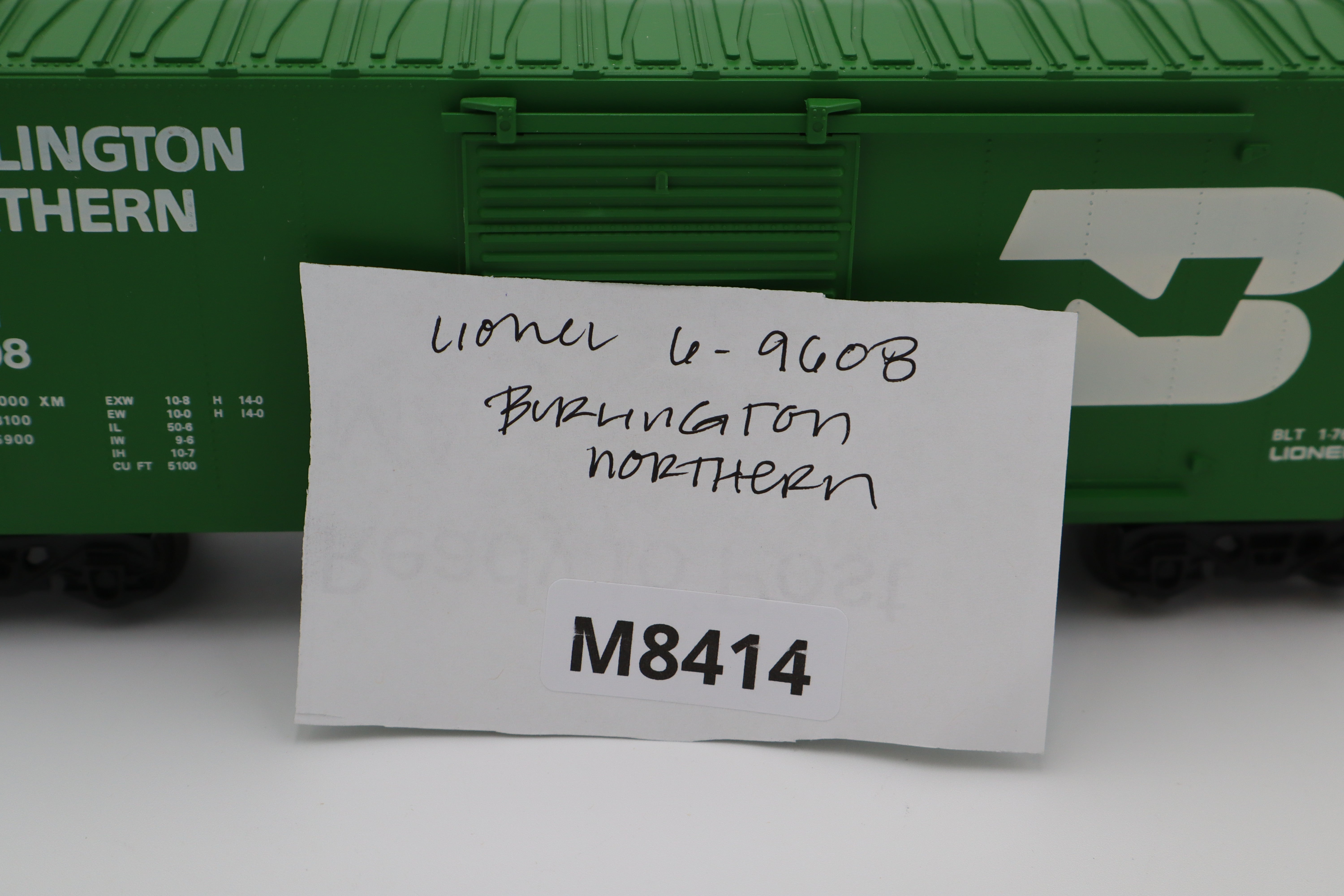 Lionel 6-9608 Burlington Northern Hi-Cube Boxcar-Second hand-M8414