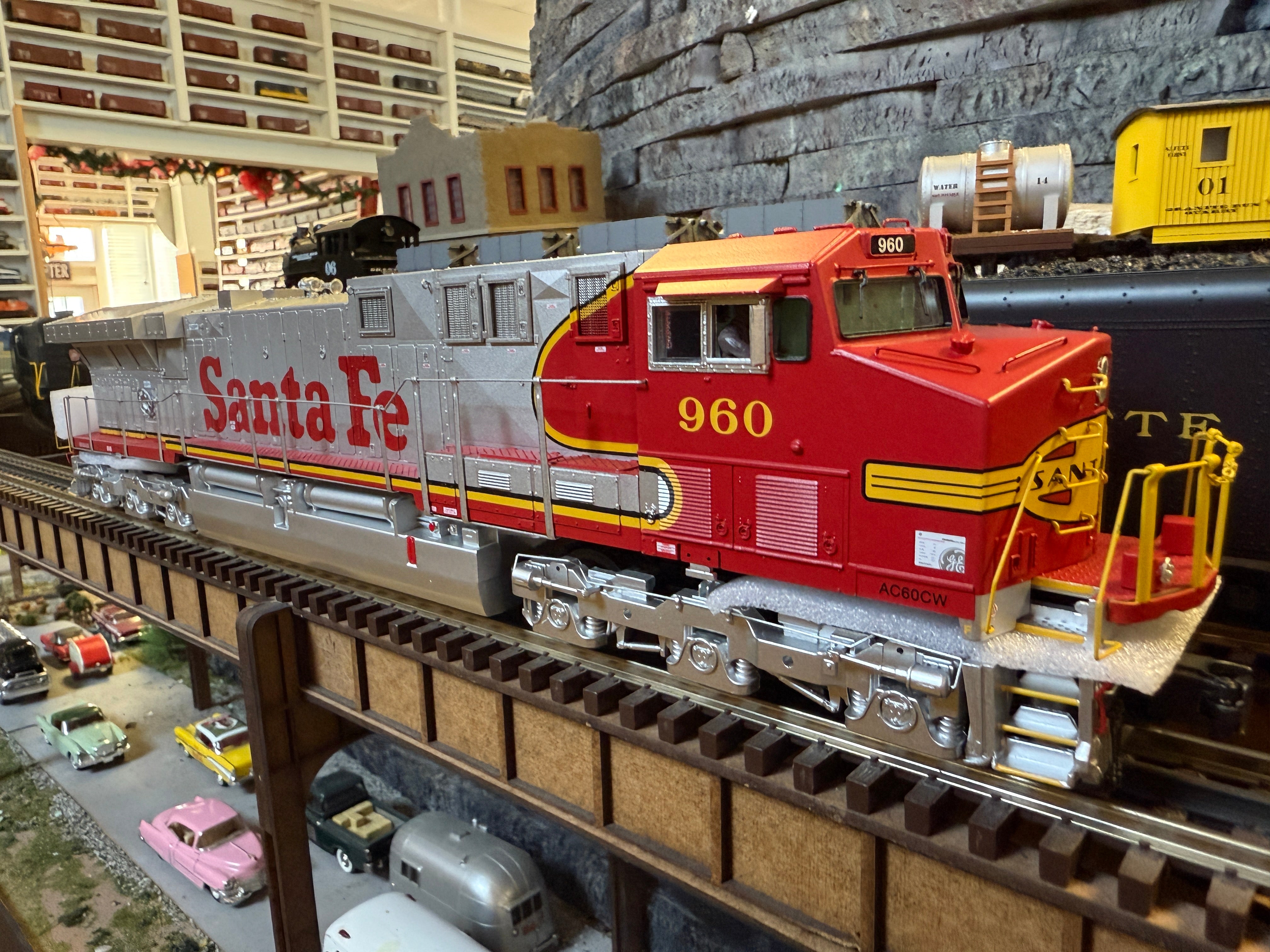 MTH 20-21906-1 - AC6000 Diesel Engine "Santa Fe" #955 w/ PS3 - Custom Run for MrMuffin'sTrains