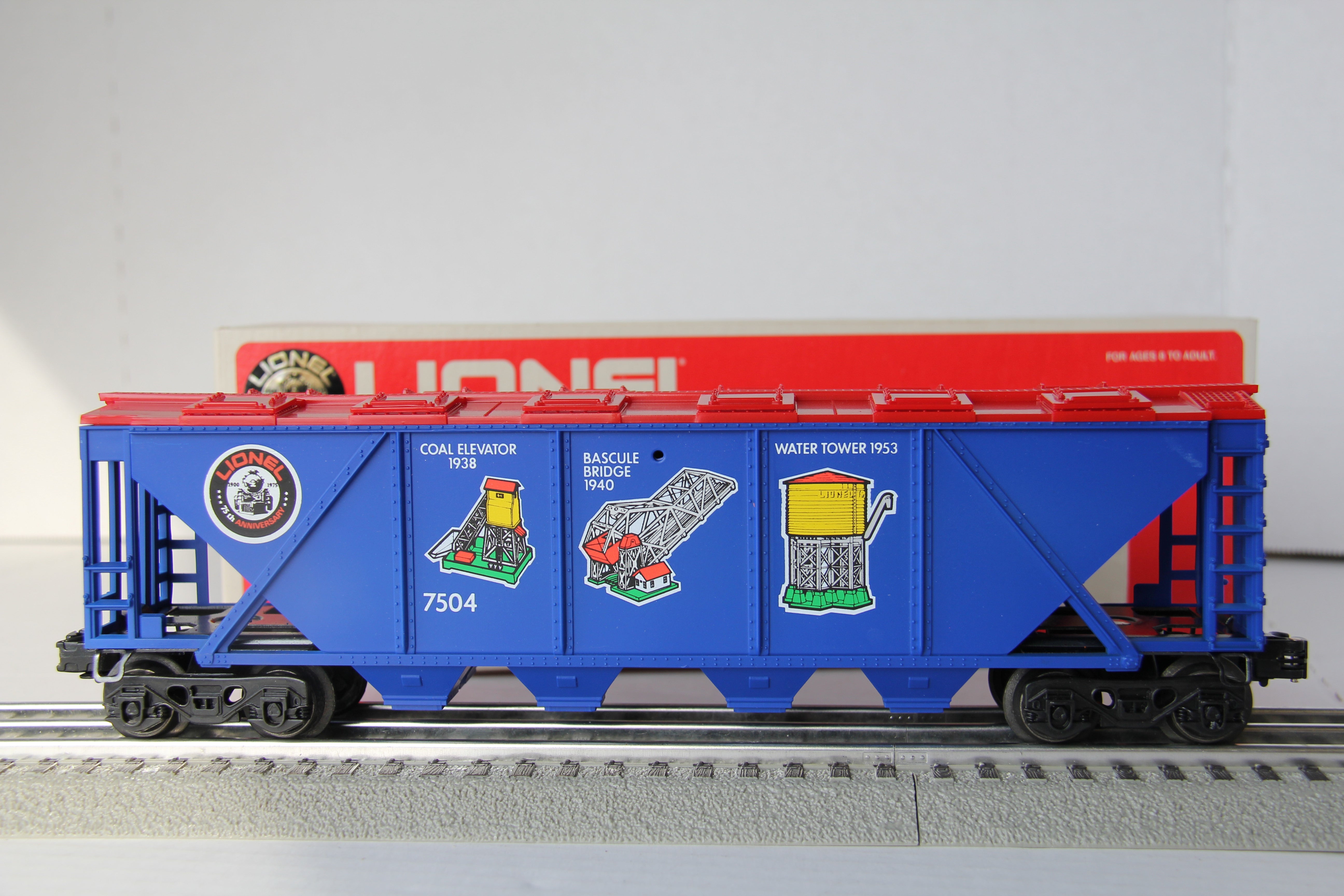 Lionel 6-7504 75th Anniversary Off-Track Accessories Covered Hopper-Second hand-M3978