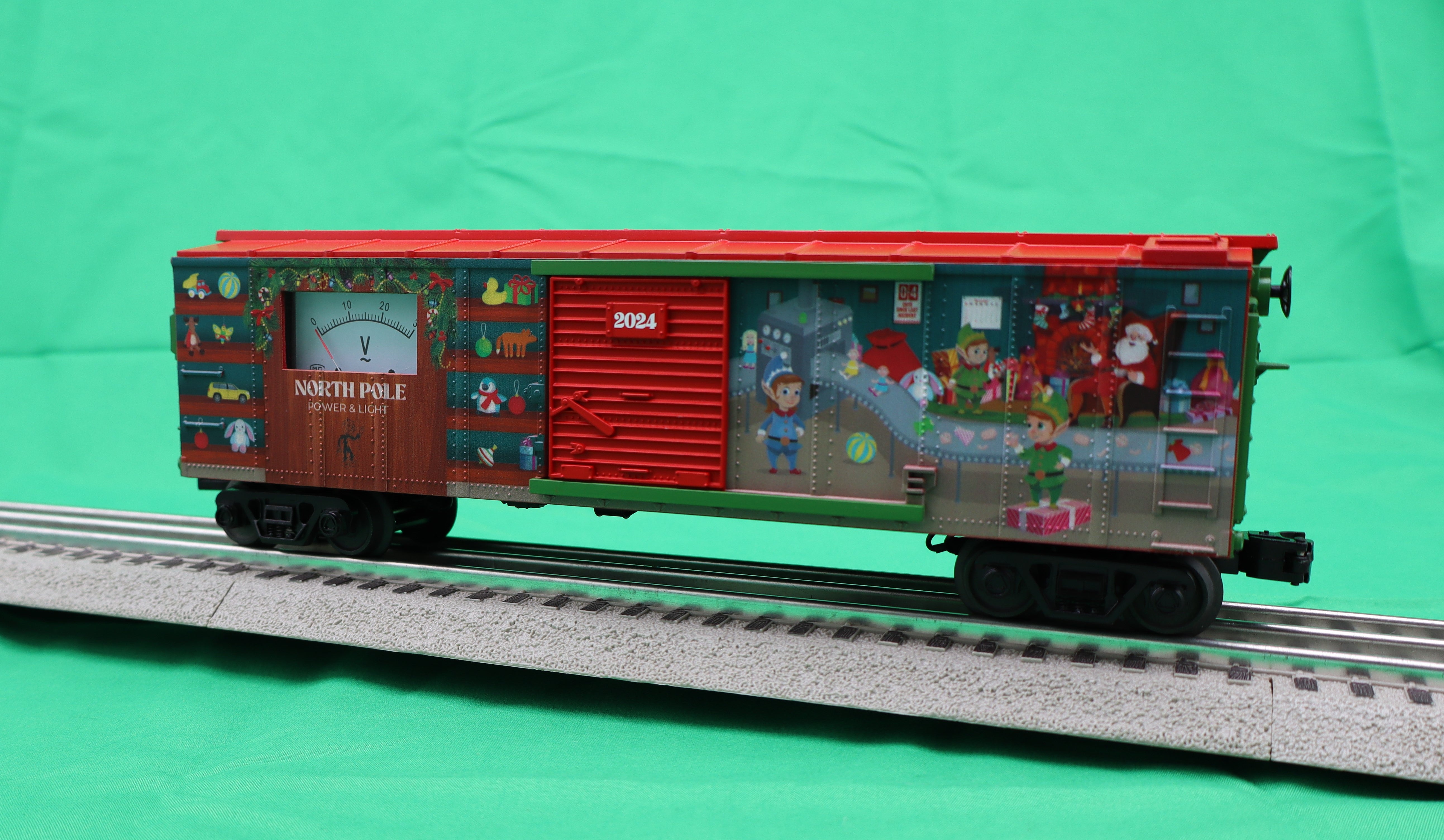 MTH 30-71185 - Box Car "North Pole Power & Light" #2024 w/ Power Meter