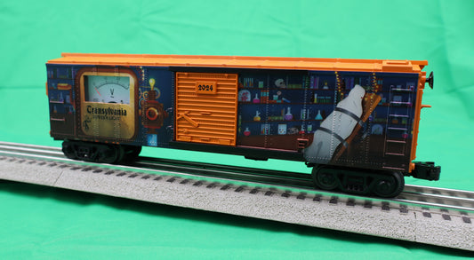 MTH 30-71184 - RailKing - Box Car "Transylvania Power & Light" w/ Power Meter (Frankenstein)