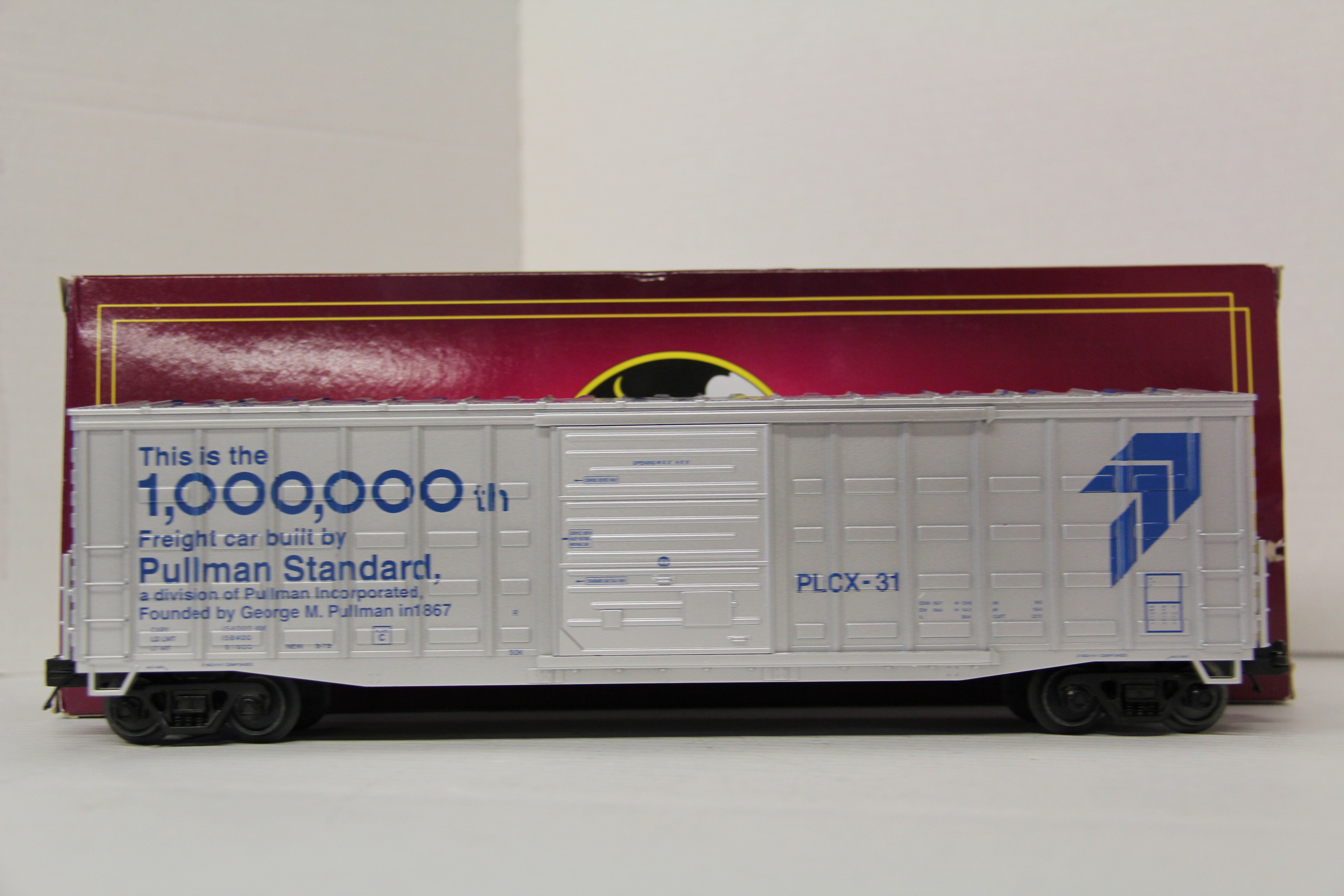 MTH 20-93916 Pullman Standard #31 - 50' Waffle Box Car-Second hand-M6139