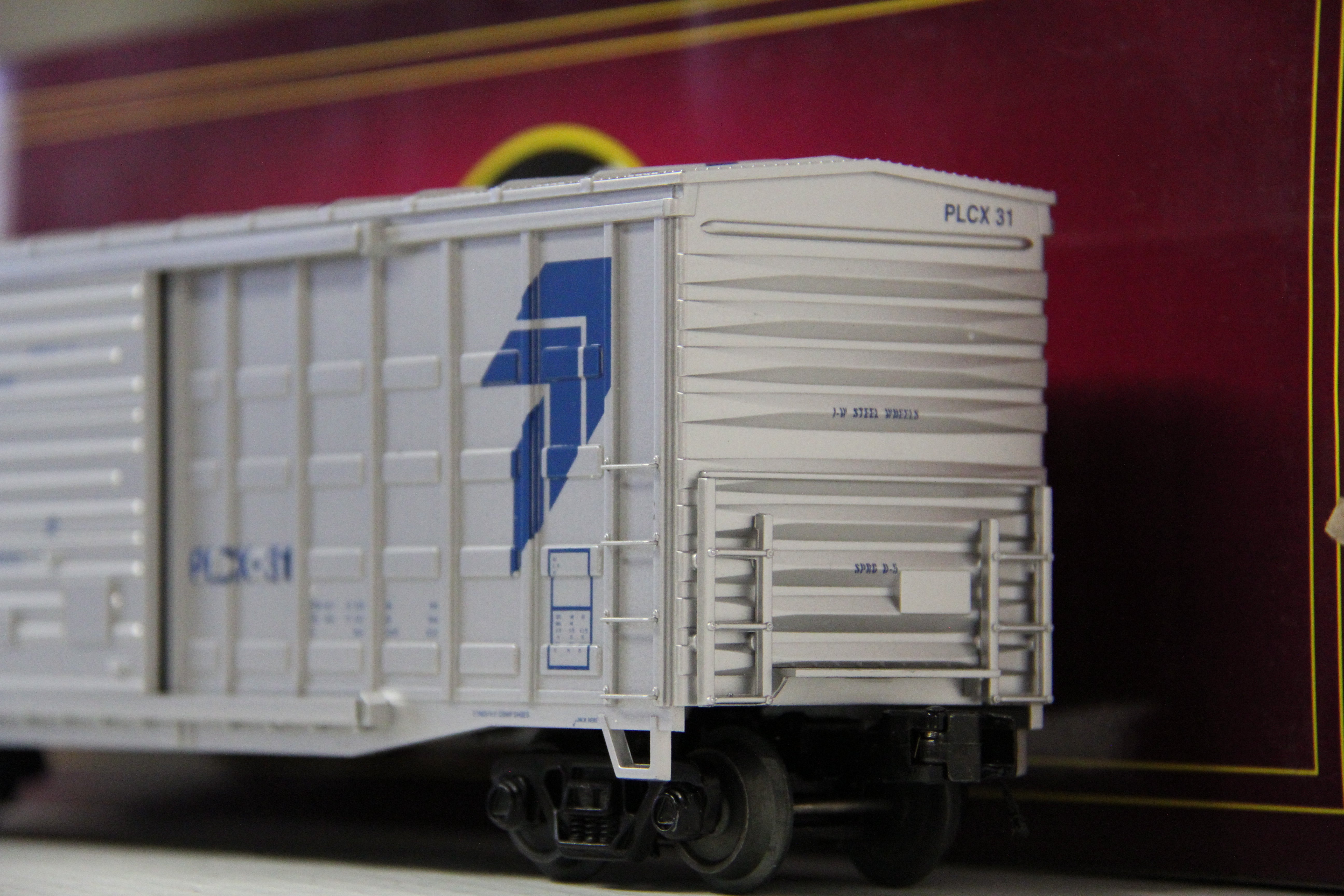 MTH 20-93916 Pullman Standard #31 - 50' Waffle Box Car-Second hand-M6139