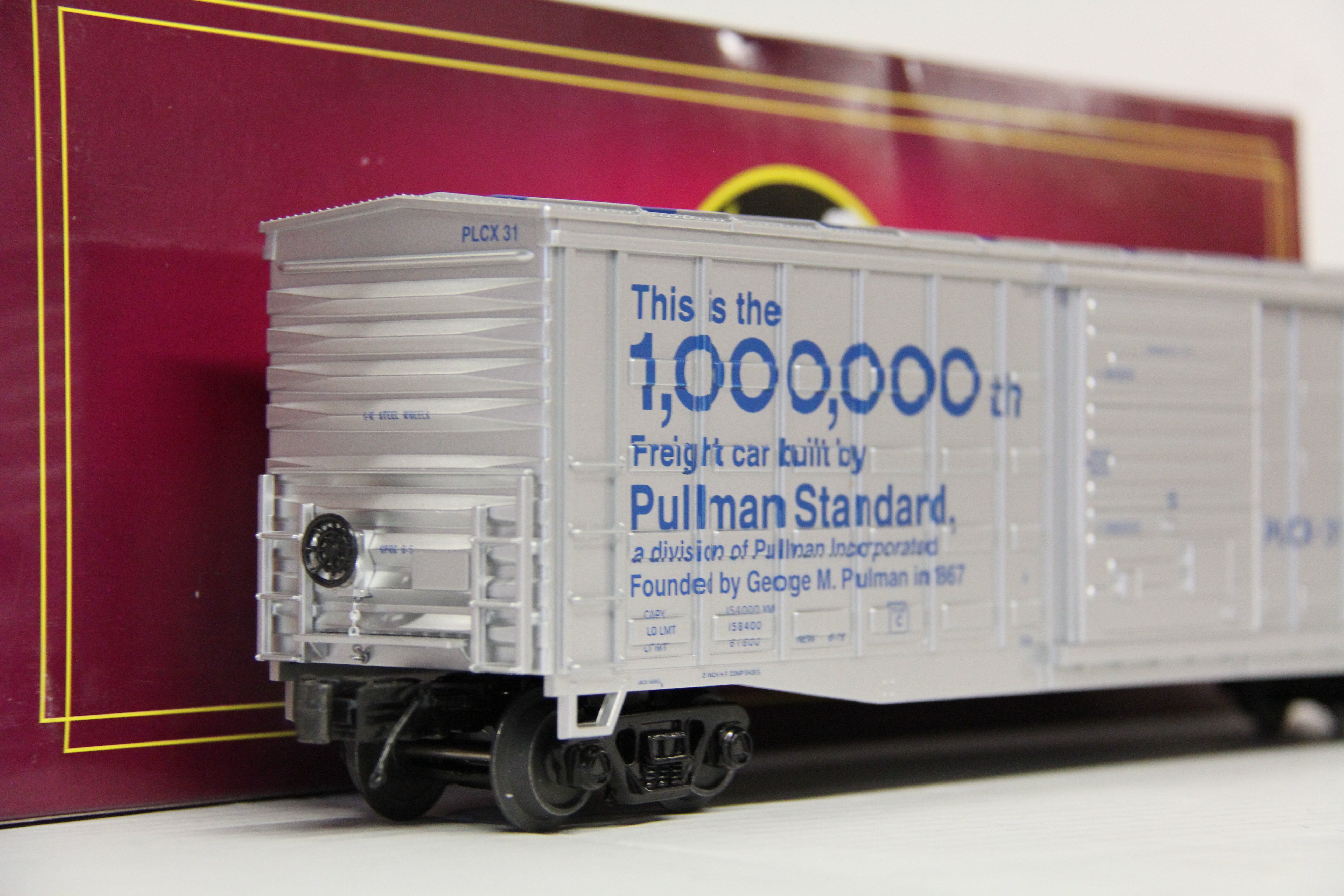 MTH 20-93916 Pullman Standard #31 - 50' Waffle Box Car-Second hand-M6139
