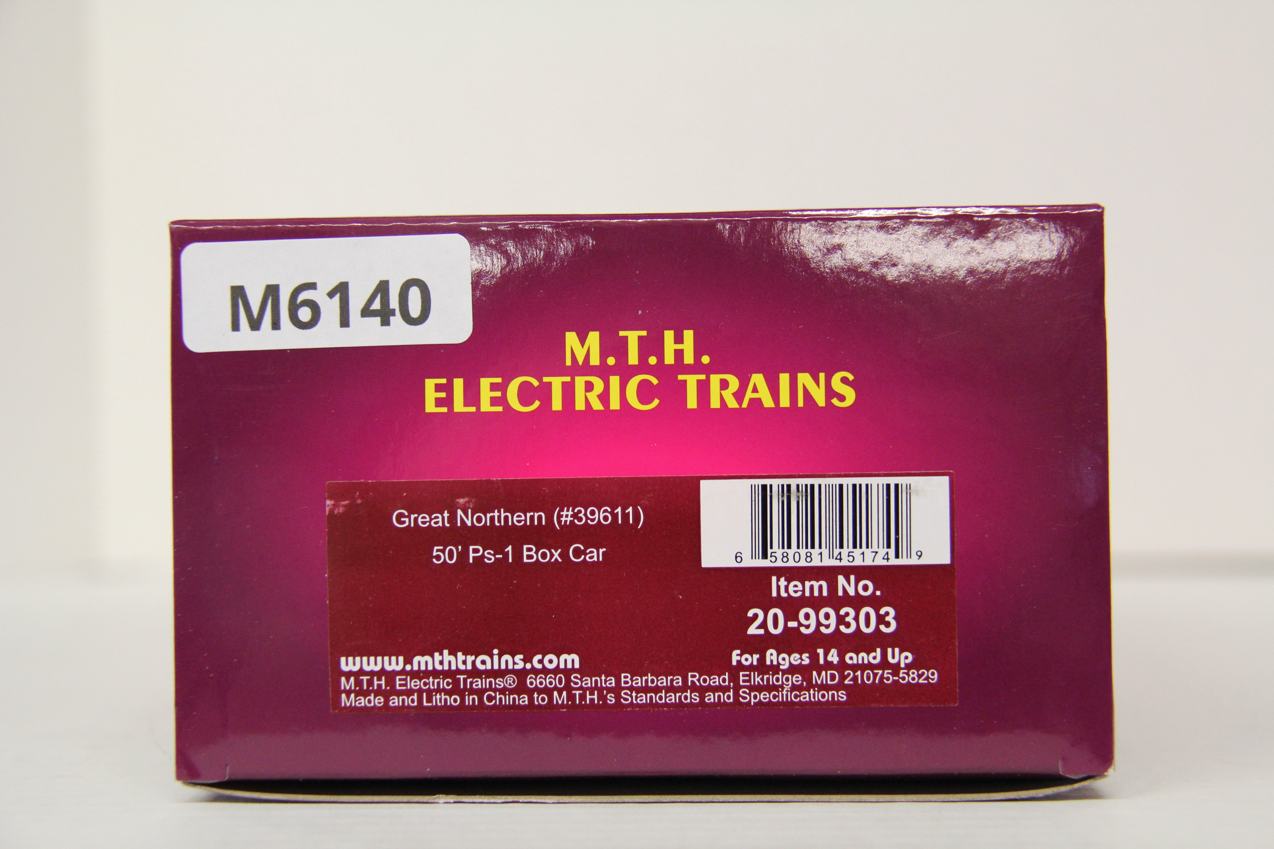 MTH 20-99303 Great Northern 50' Ps-1 Box Car-Second hand-M6140