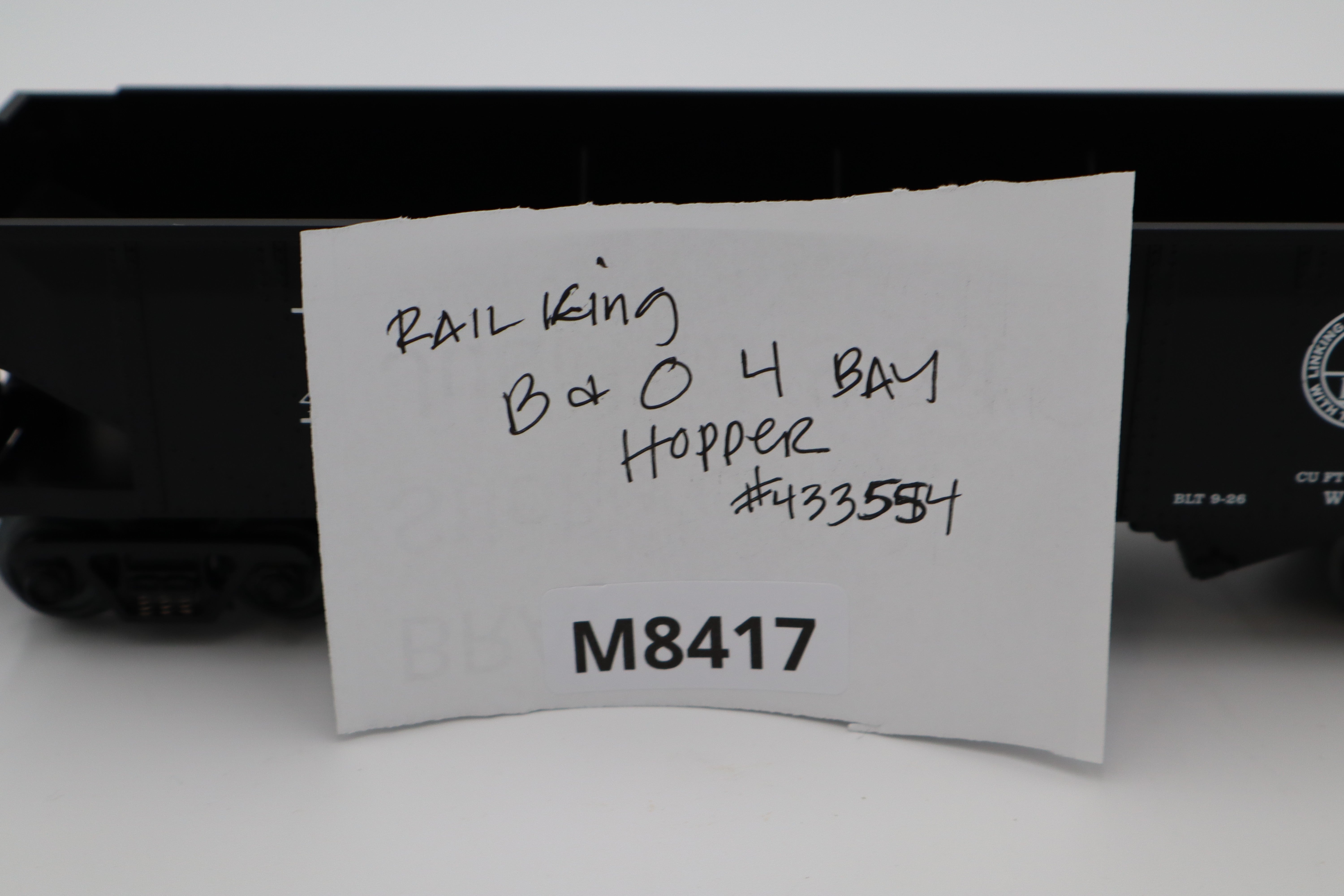 Rail King B &O 4 Bay Hopper #433554-Second hand-M8417