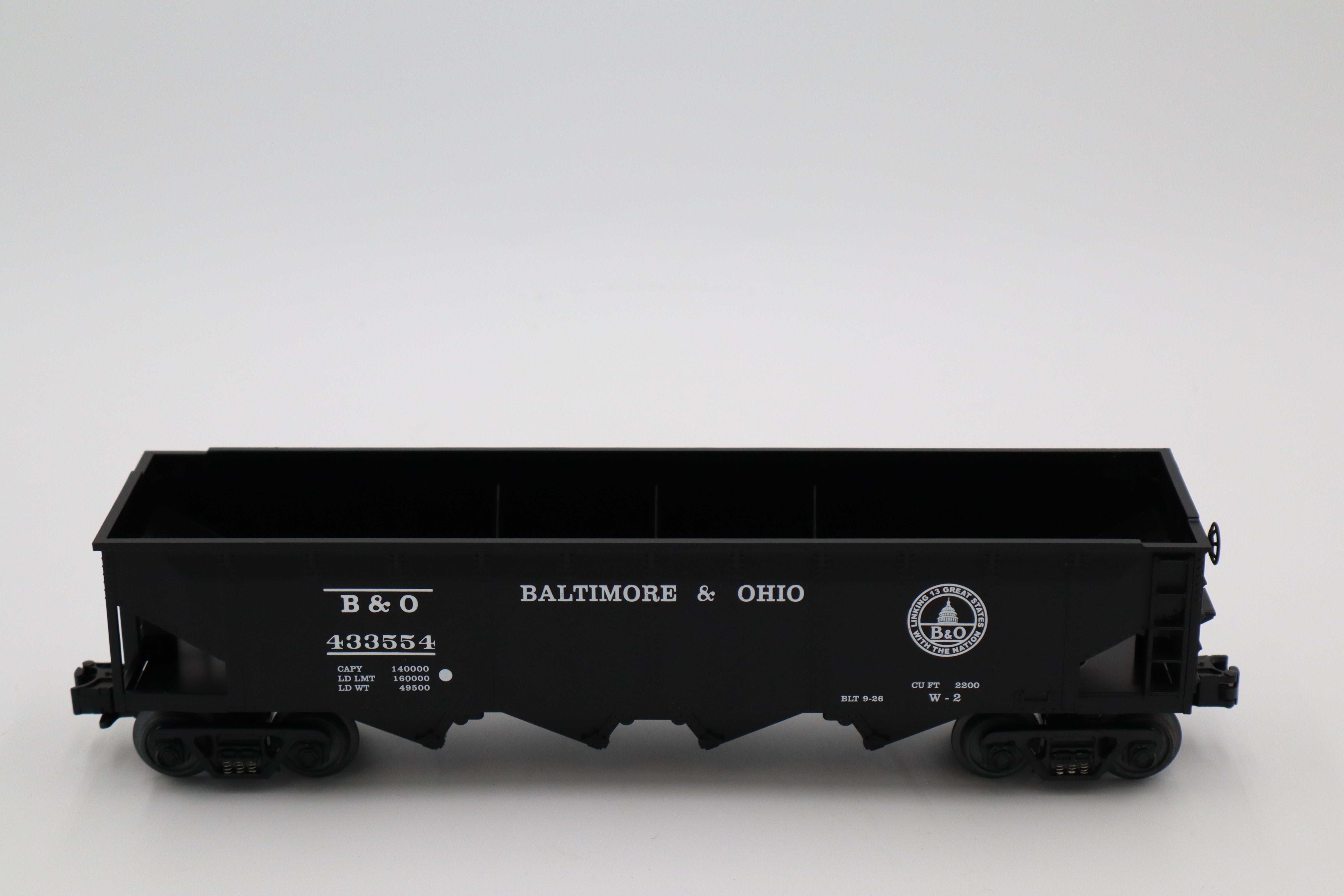 Rail King B &O 4 Bay Hopper #433554-Second hand-M8417