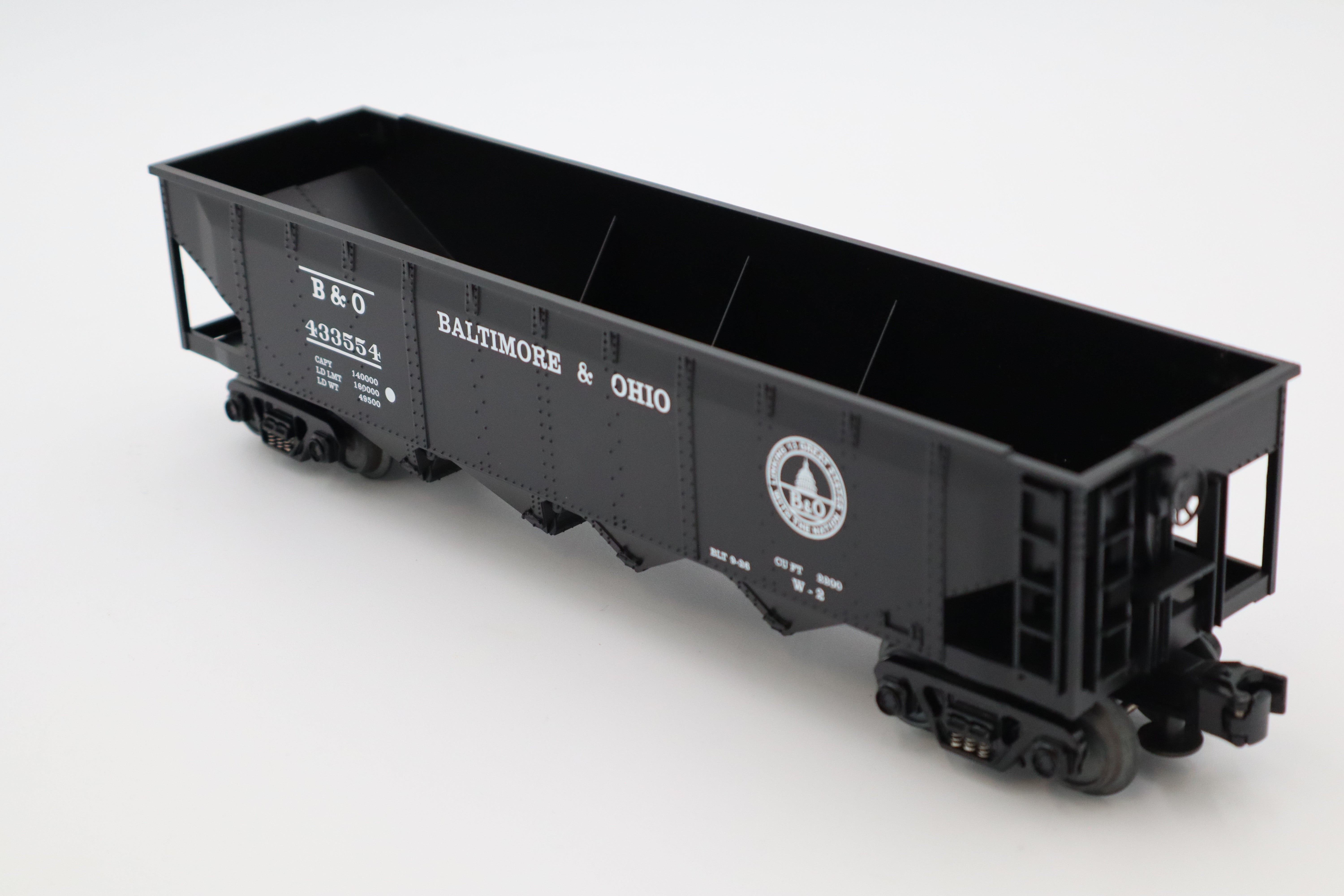 Rail King B &O 4 Bay Hopper #433554-Second hand-M8417