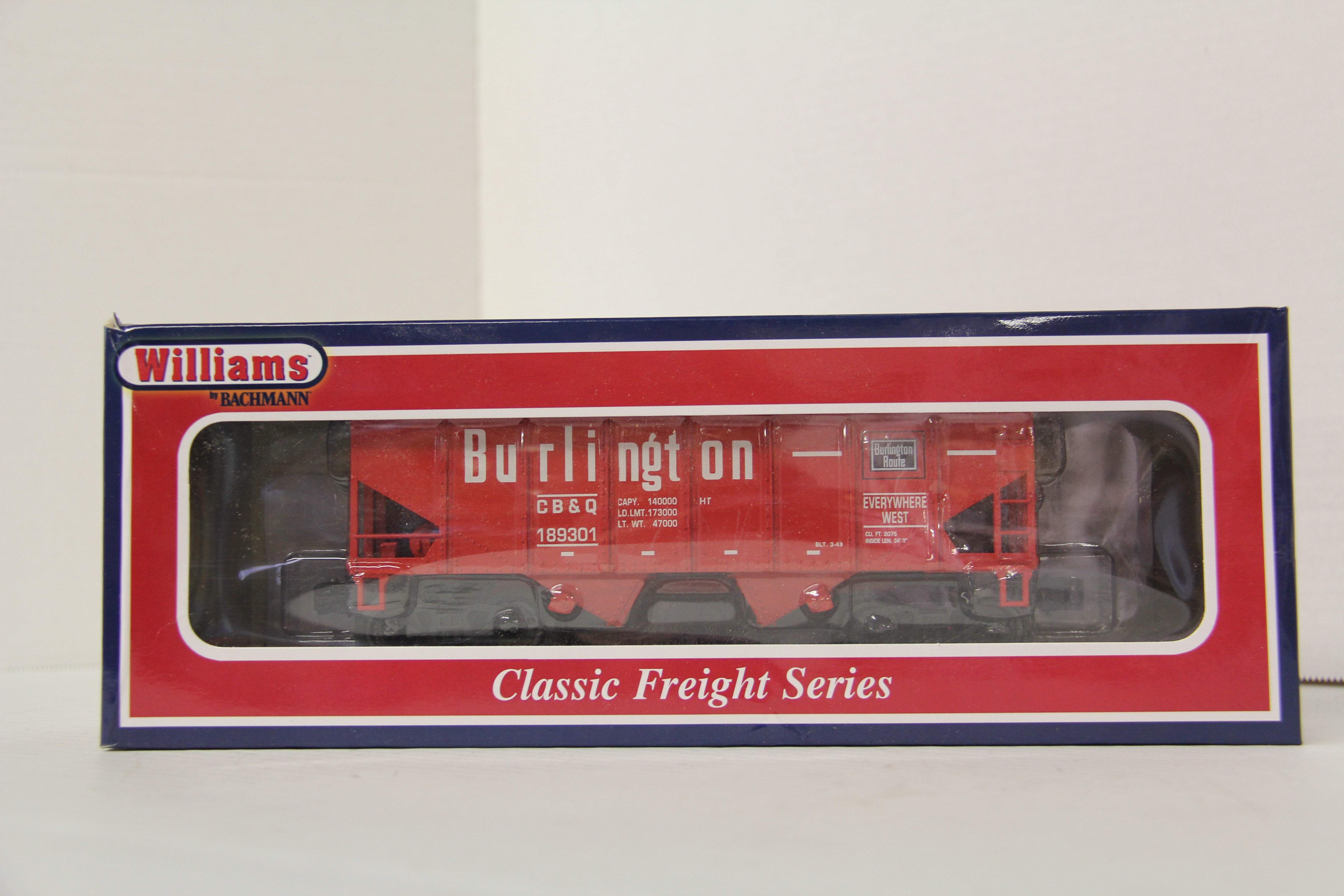 Williams #48207 Burlington 55-Ton 2 Bay USRA Outside Braced Hopper-Second hand-M6143