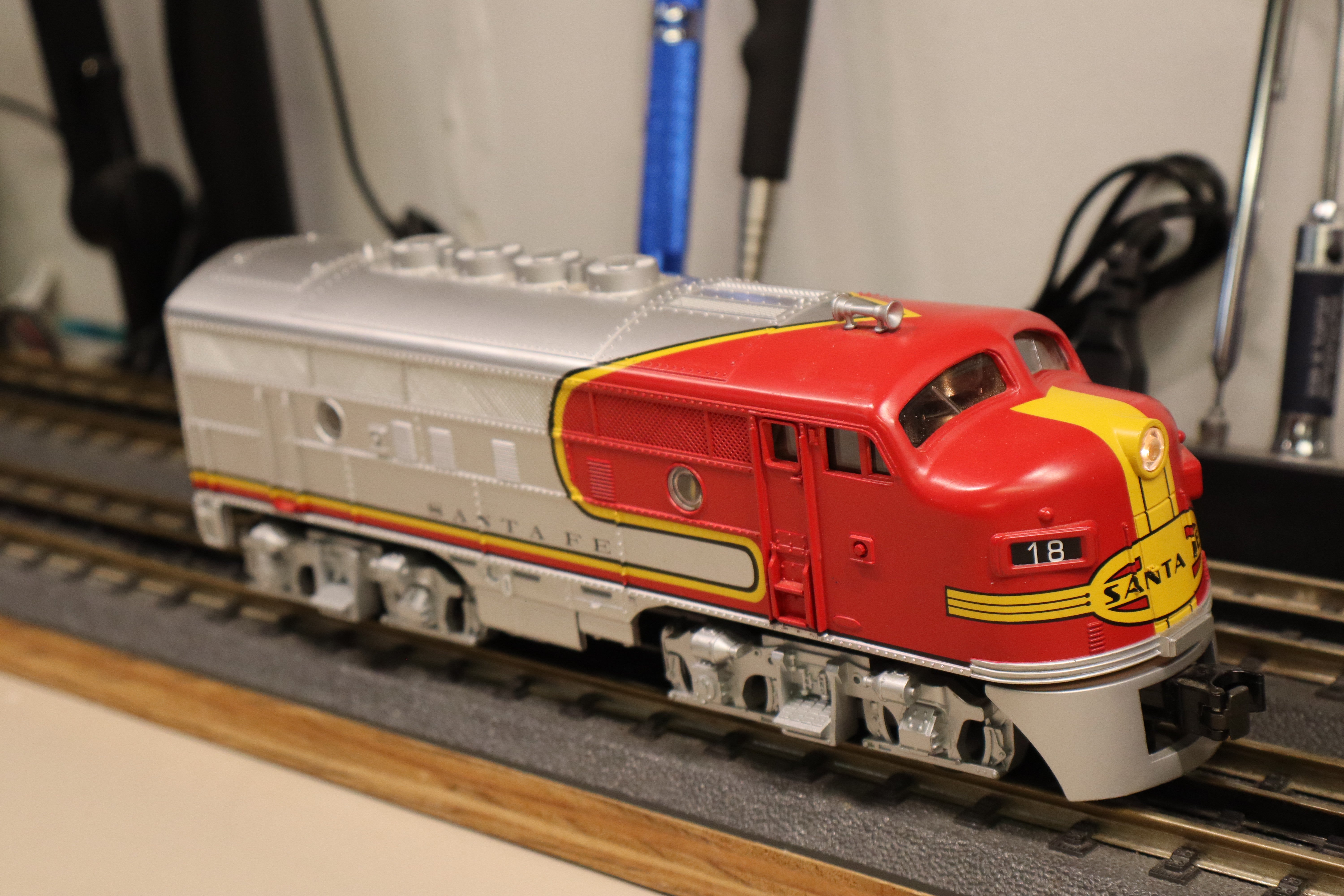 Rail King 30-4098-0 Santa Fe F-3 RTR Freight Train Set-Second hand-M8508