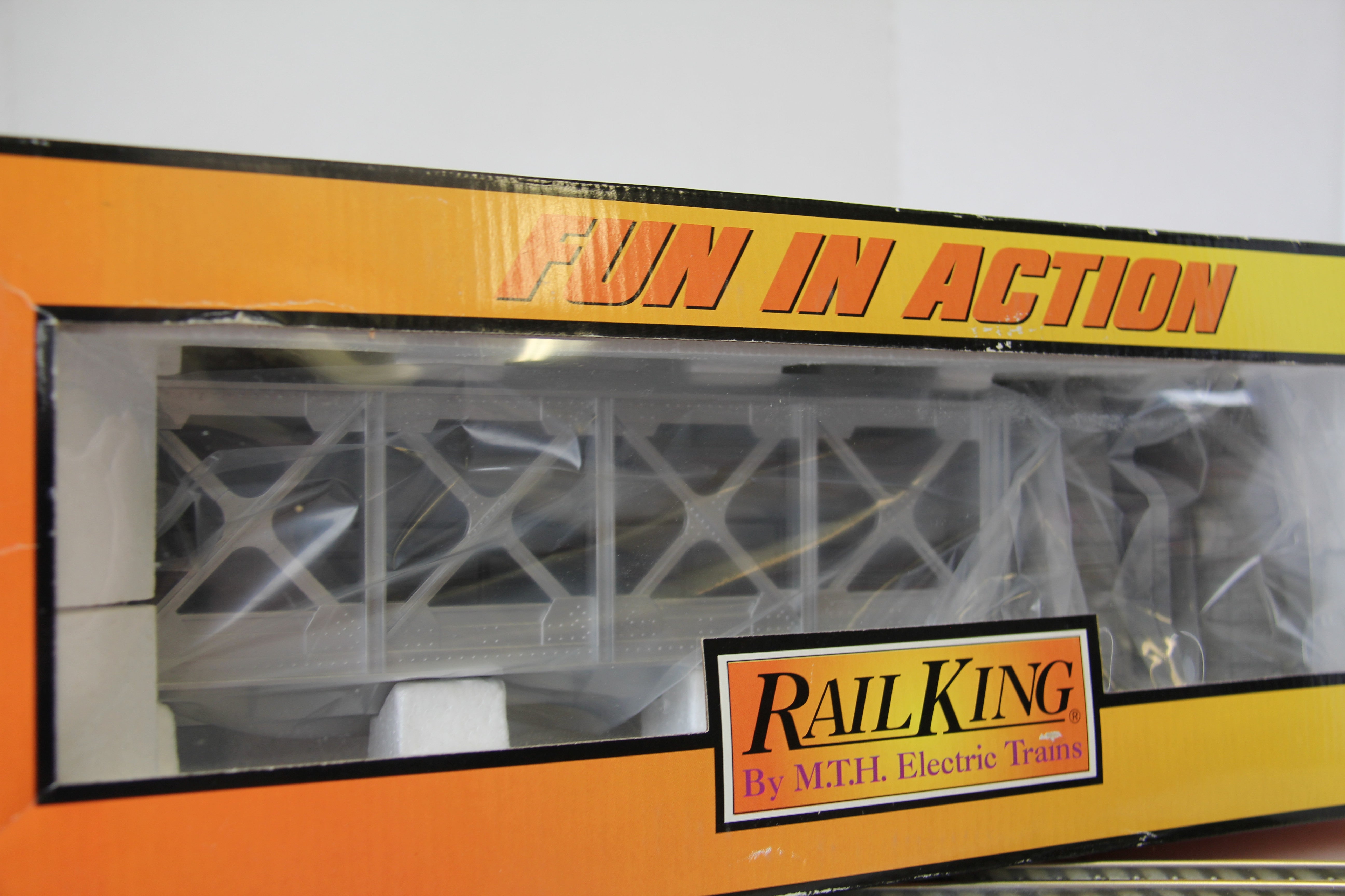 Rail King 40-1063- 2 Track Girder Bridge-Silver-Second hand-M3988