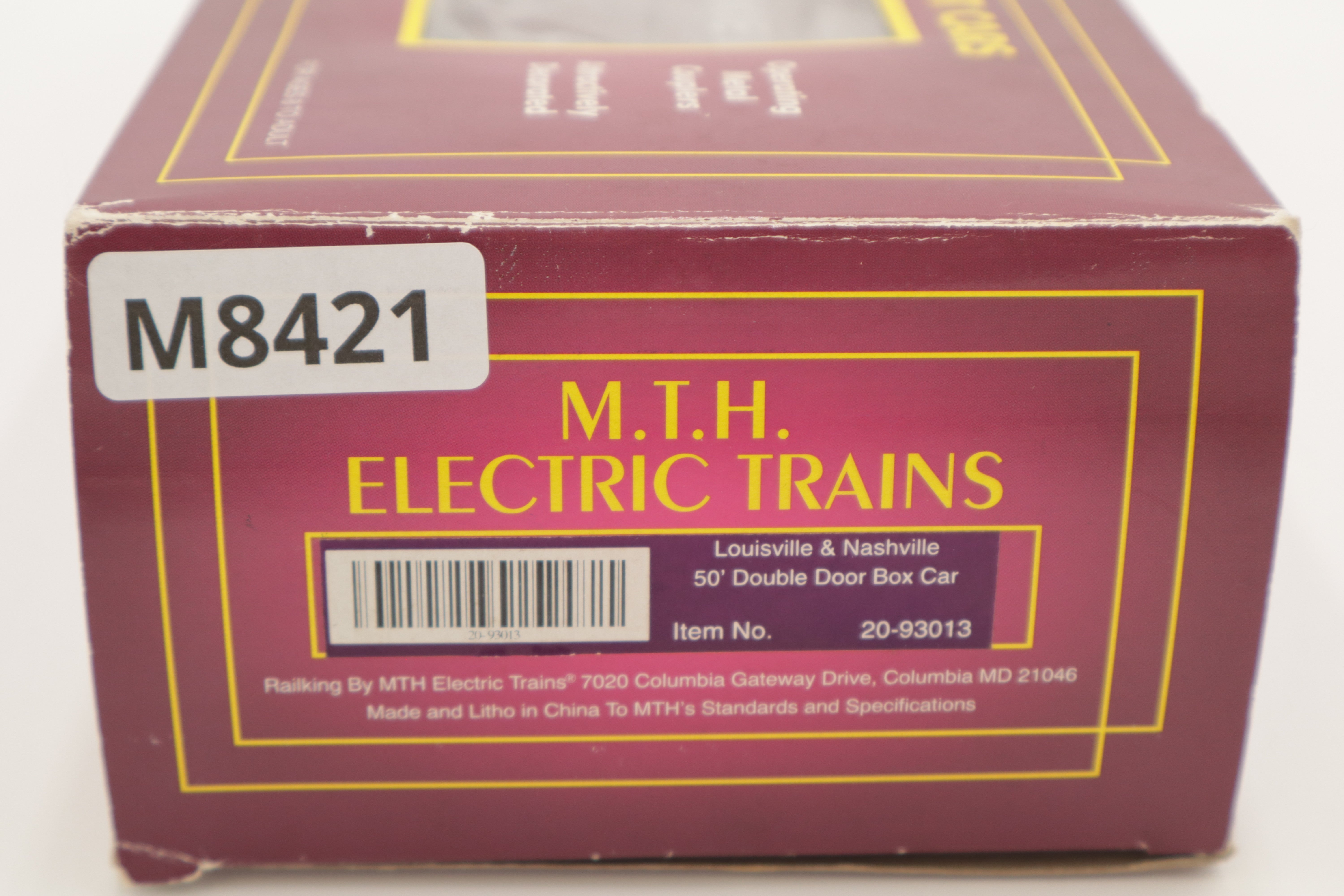MTH 20-93013 Louisville & Nashville 50' Double Door Box Car-Second hand-M8421