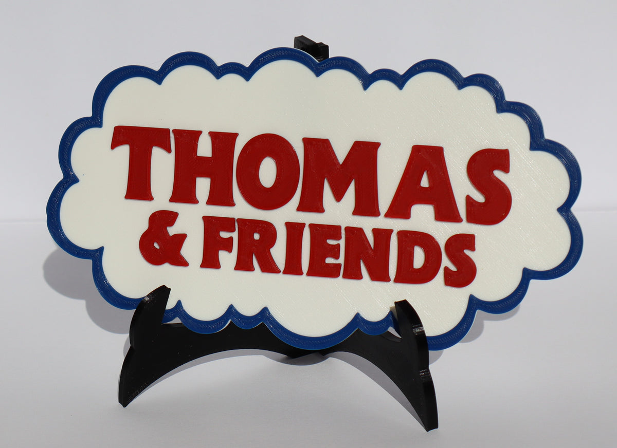 Trackside 3D #01 - 3D Printed Railroad Signs - Plate Stand (Black)