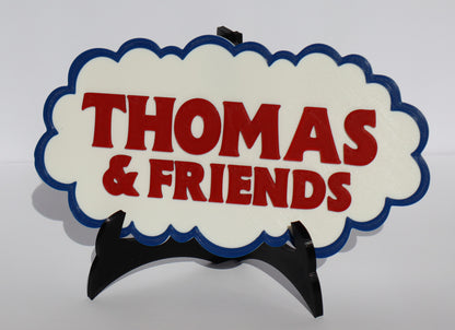Trackside 3D #01 - 3D Printed Railroad Signs - Plate Stand (Black)