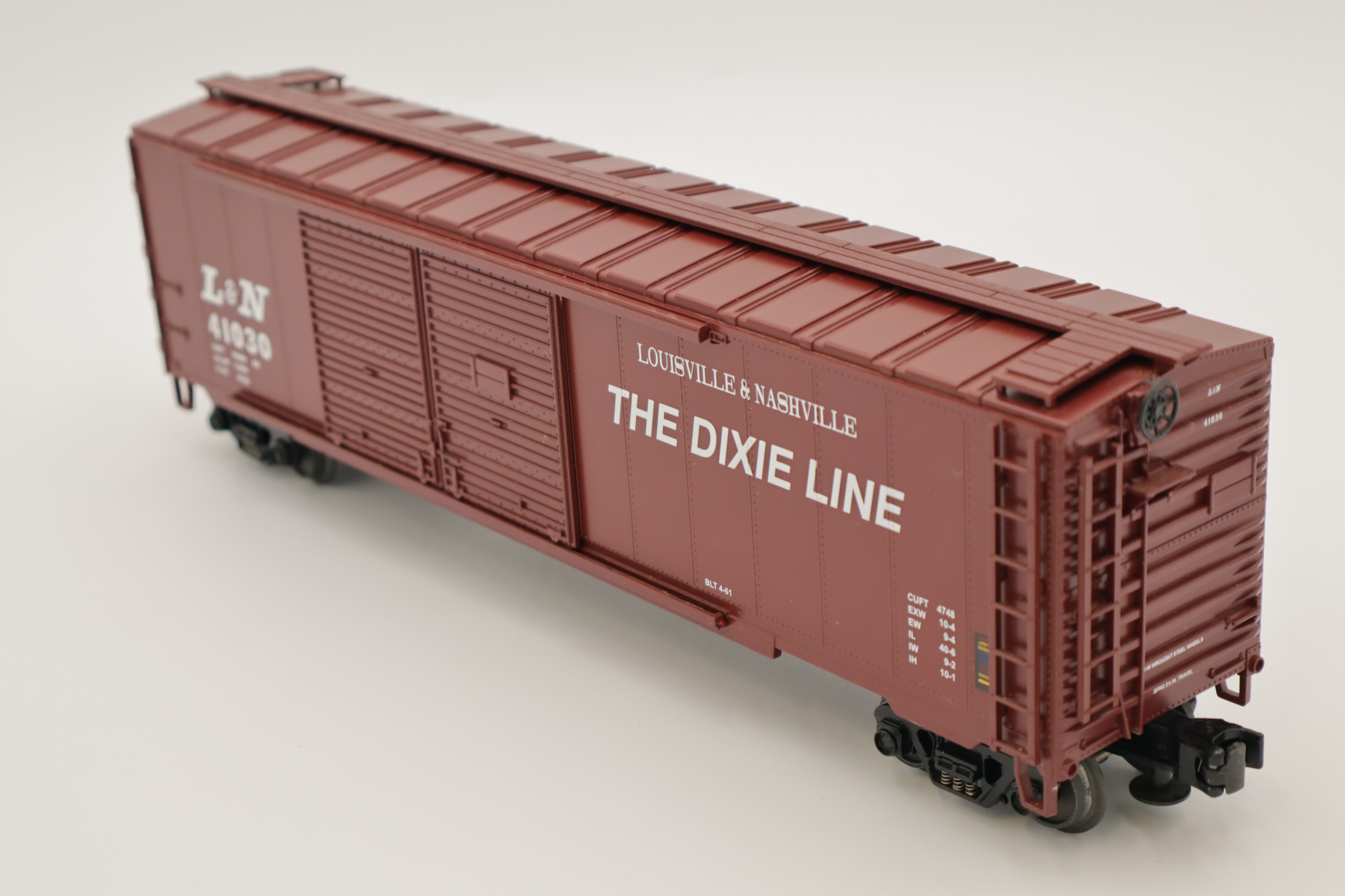 MTH 20-93013 Louisville & Nashville 50' Double Door Box Car-Second hand-M8421