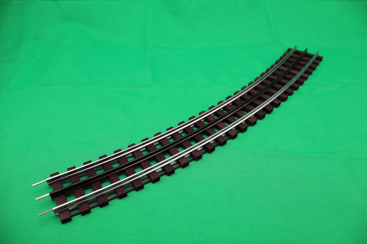 GarGraves WT-63-102 - Phantom - 63" Curve Track w/ Wood Ties - Stainless Outside Rails - MrMuffin'sTrains