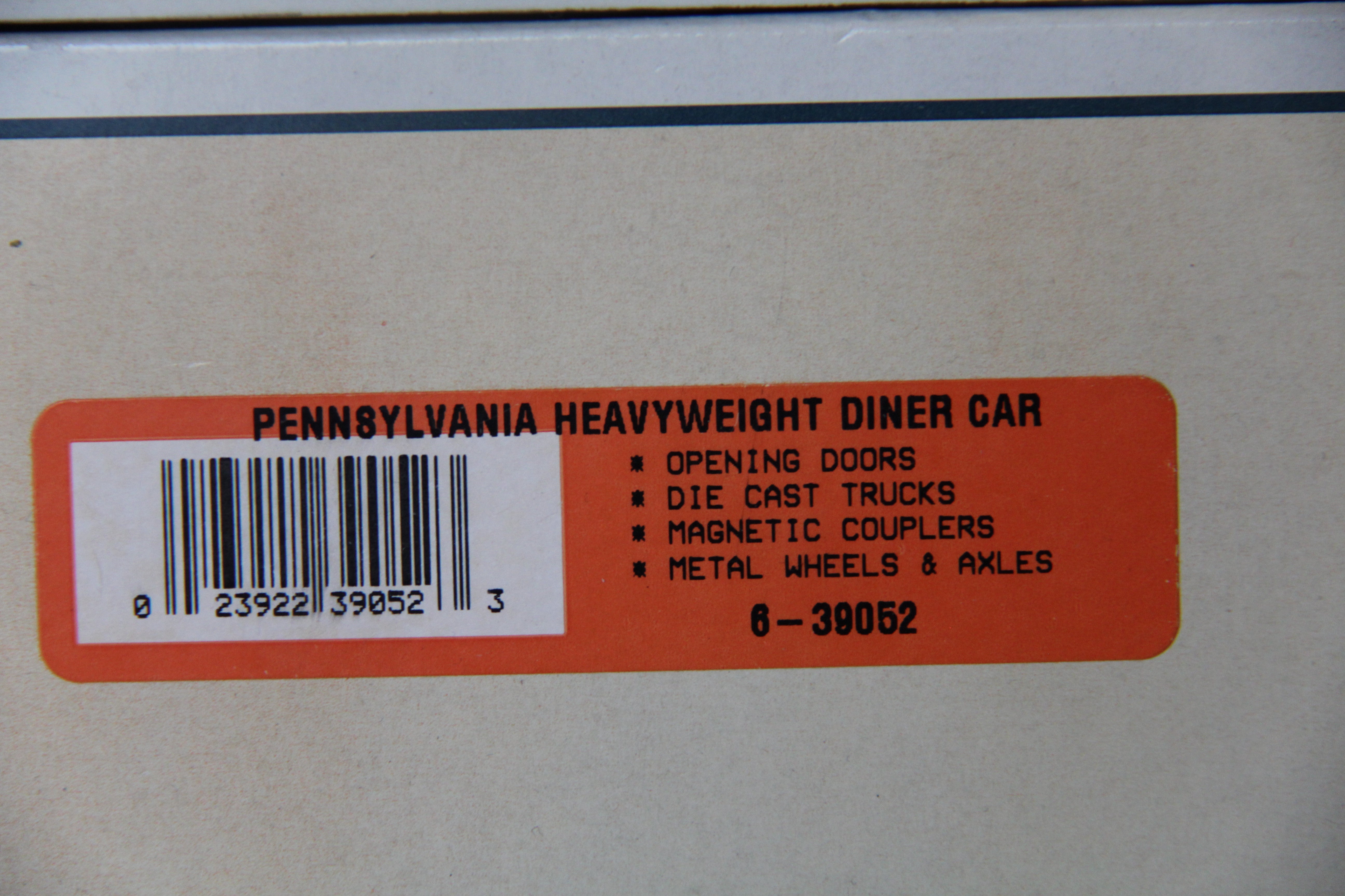 Lionel 6-39051 Pennsylvania Heavyweight Baggage-2 Car Set-Second hand-M3794