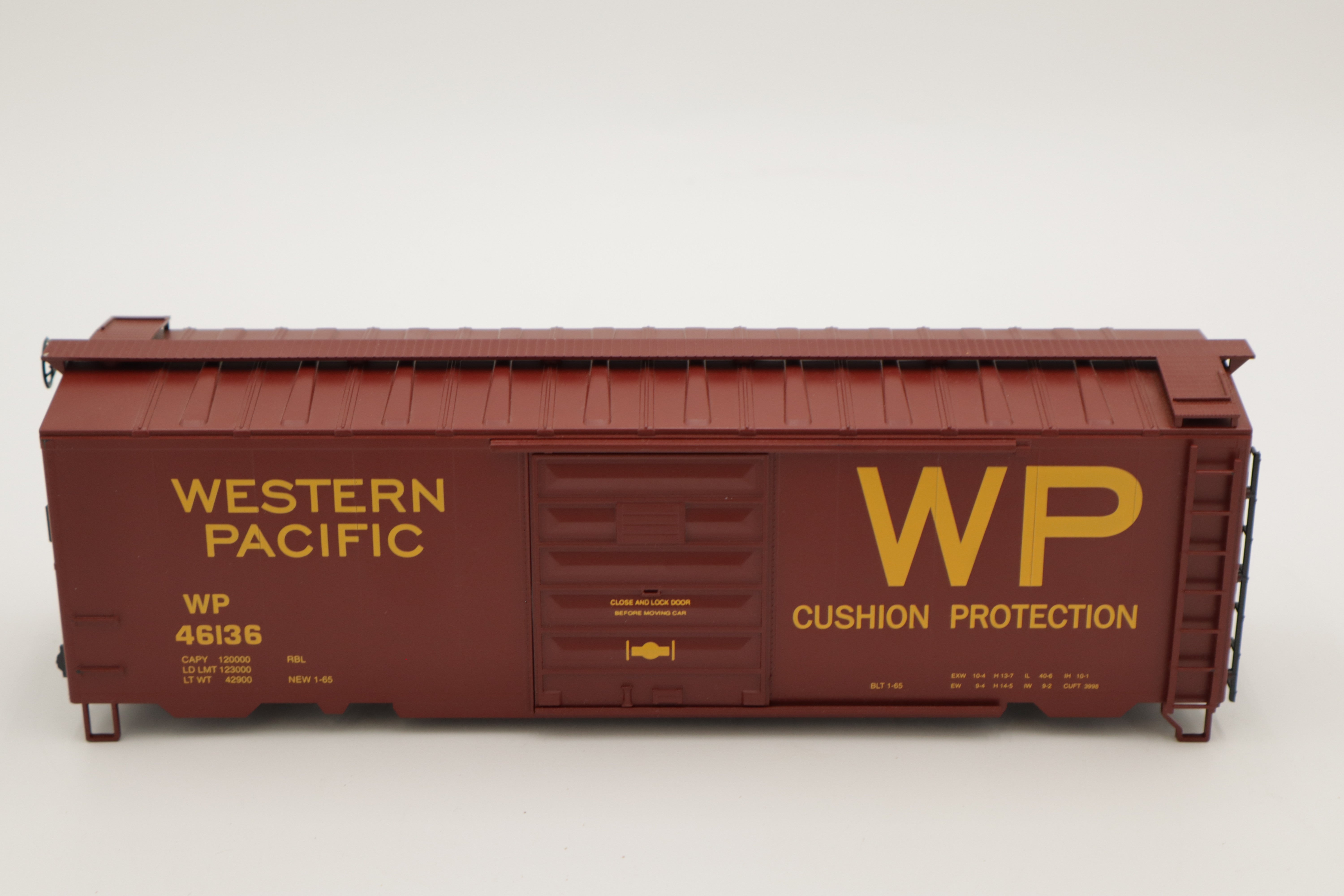 Weaver Western Pacific Boxcar #46136 DETACHED from Flatbed-Second hand-M8424