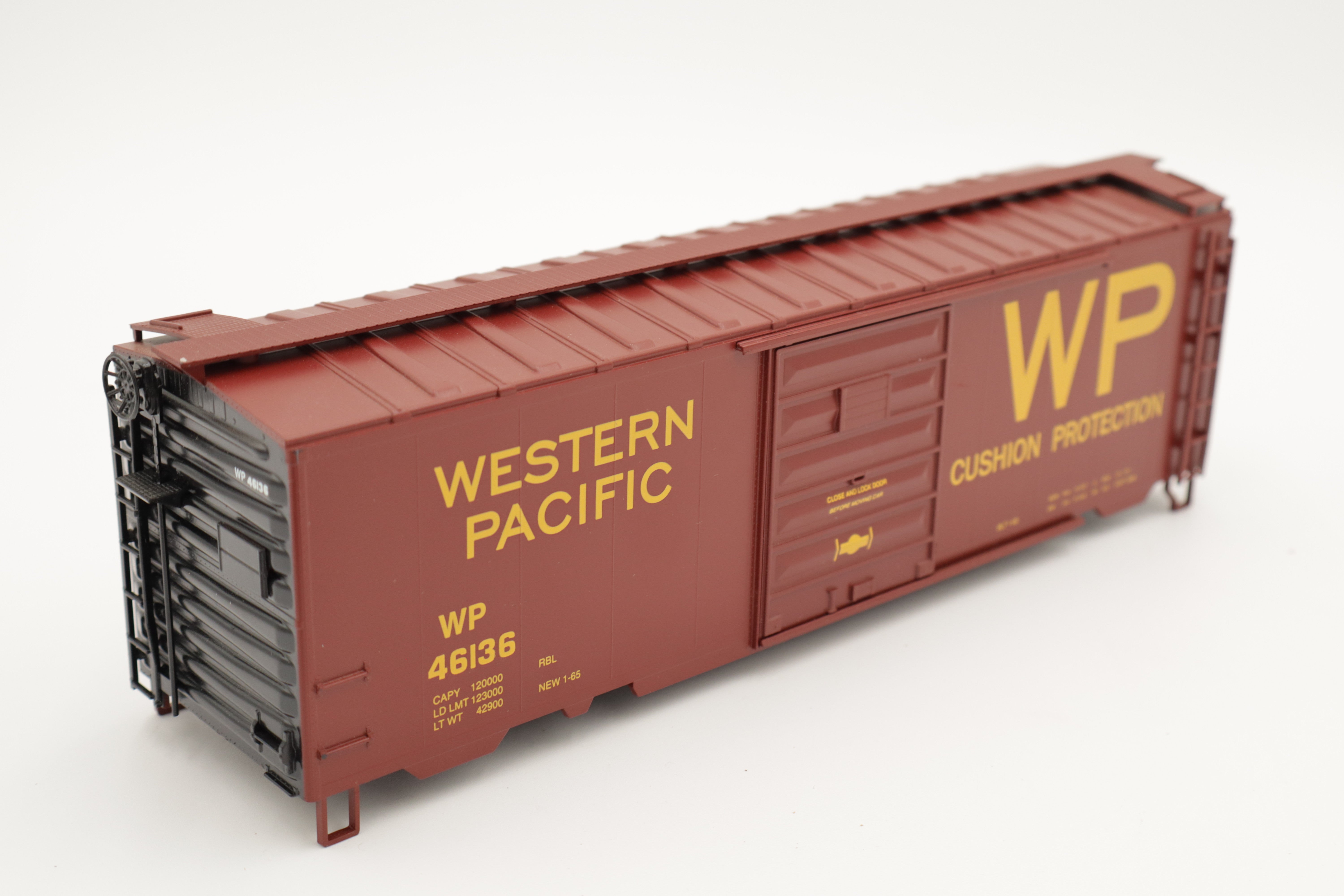 Weaver Western Pacific Boxcar #46136 DETACHED from Flatbed-Second hand-M8424