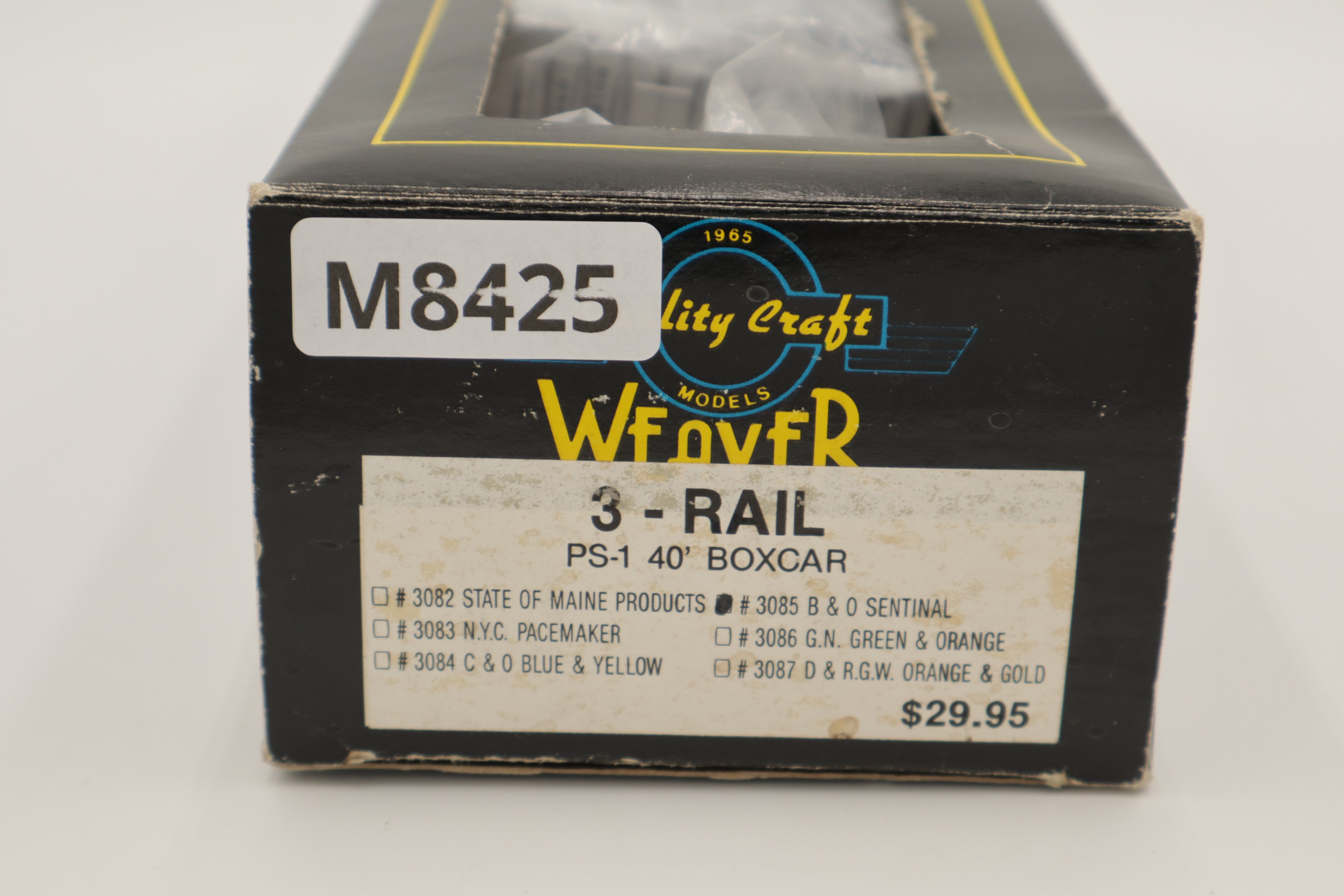 Weaver B & O Sentinal 40' PS-1 Single Door Boxcar #466106 WRONG BOX-Second hand-M8425
