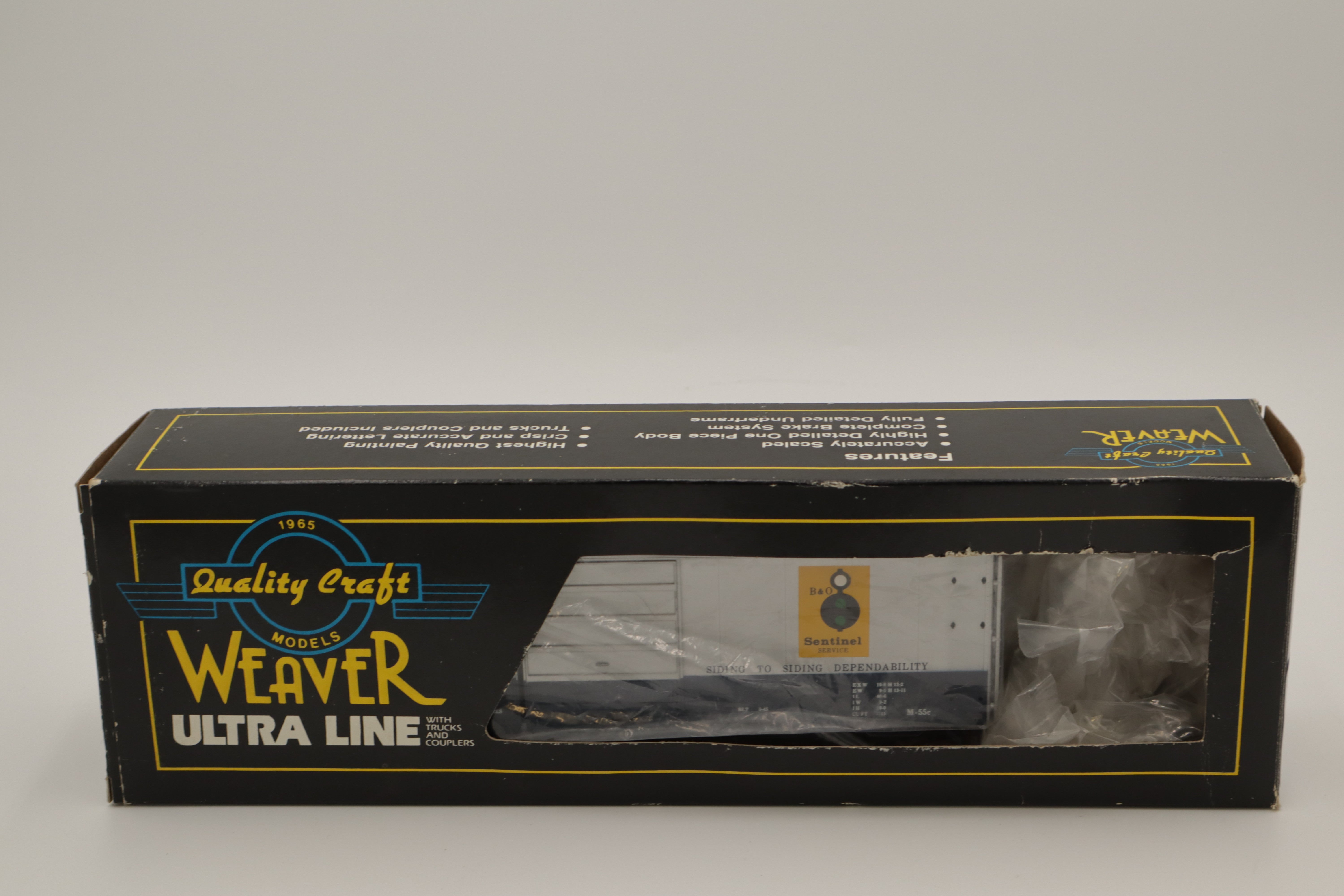Weaver B & O Sentinal 40' PS-1 Single Door Boxcar #466106 WRONG BOX-Second hand-M8425