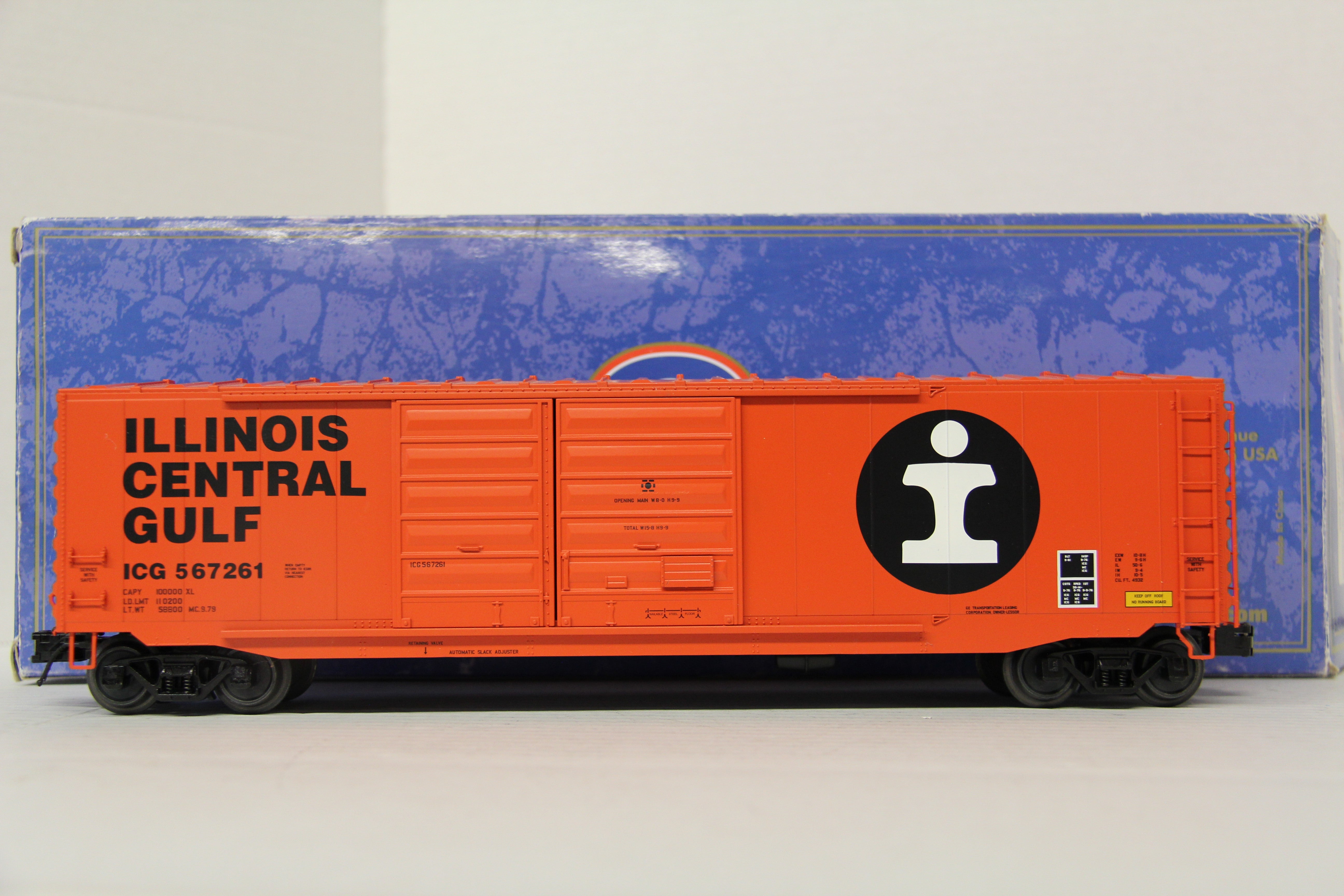 Atlas #3007603-2 Illinois Central Gulf 50' PS-1 Double Door Box Car (Modernized)-Second hand-M6153
