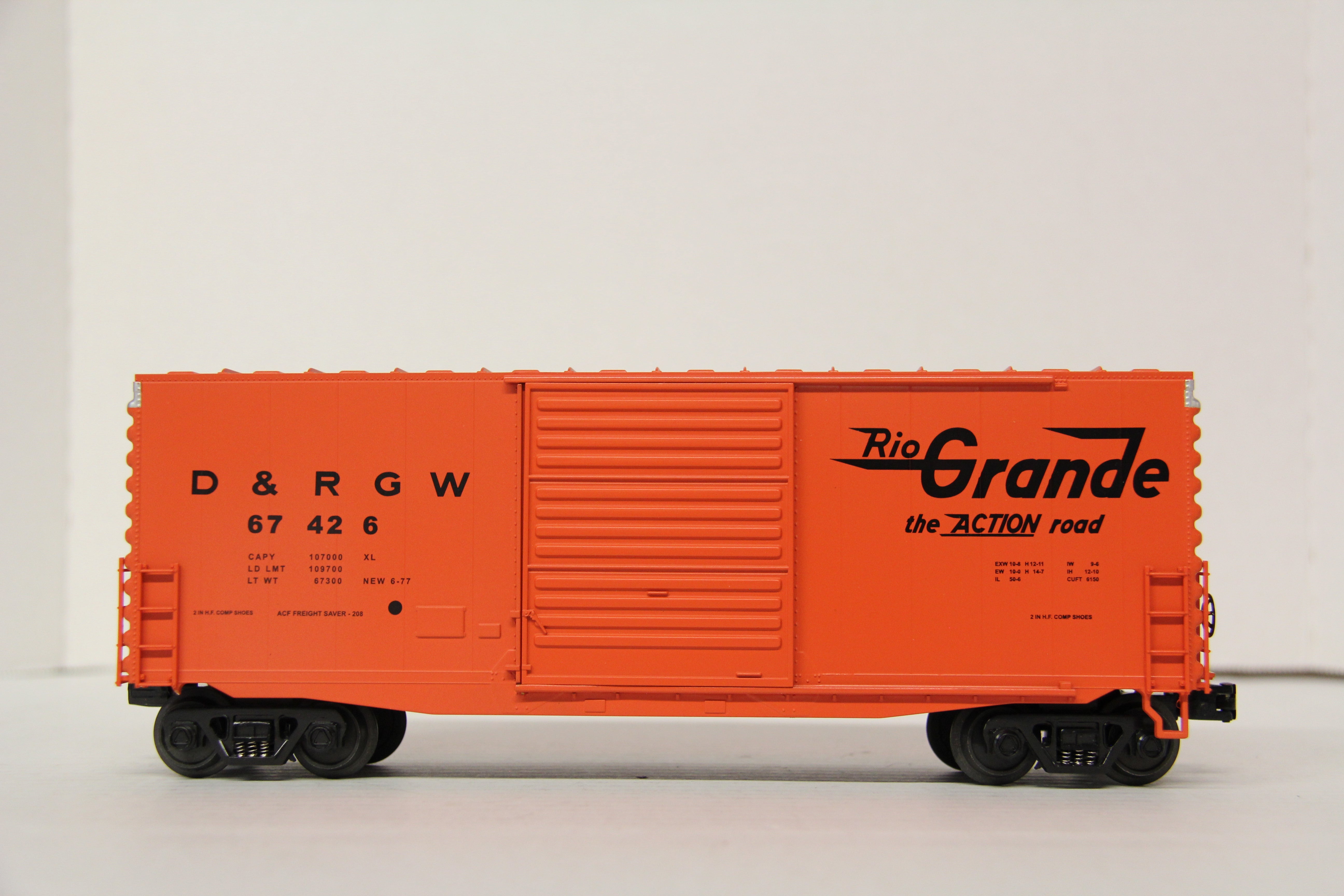 Rail King 30-74446 Denver Rio Grande 40' High Cube Boxcar-Second hand-M6154