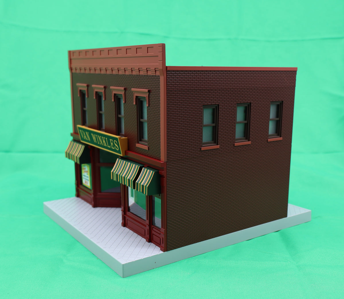 MTH 30-90685 - 2-Story City Building 1 "Rip Van Winkle Mattress Store" w/ LEDs - MrMuffin'sTrains