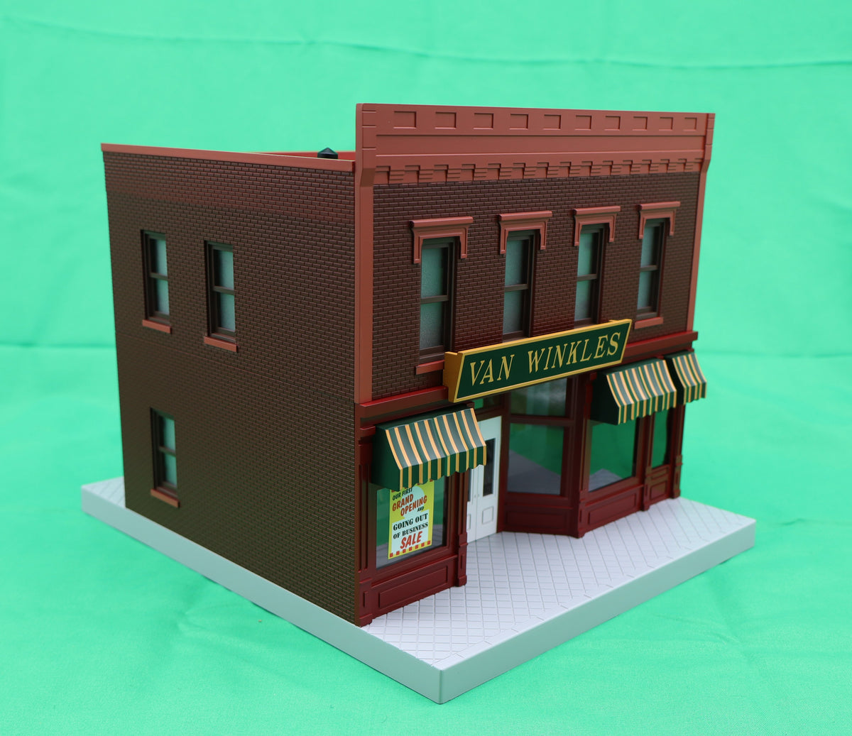 MTH 30-90685 - 2-Story City Building 1 "Rip Van Winkle Mattress Store" w/ LEDs - MrMuffin'sTrains