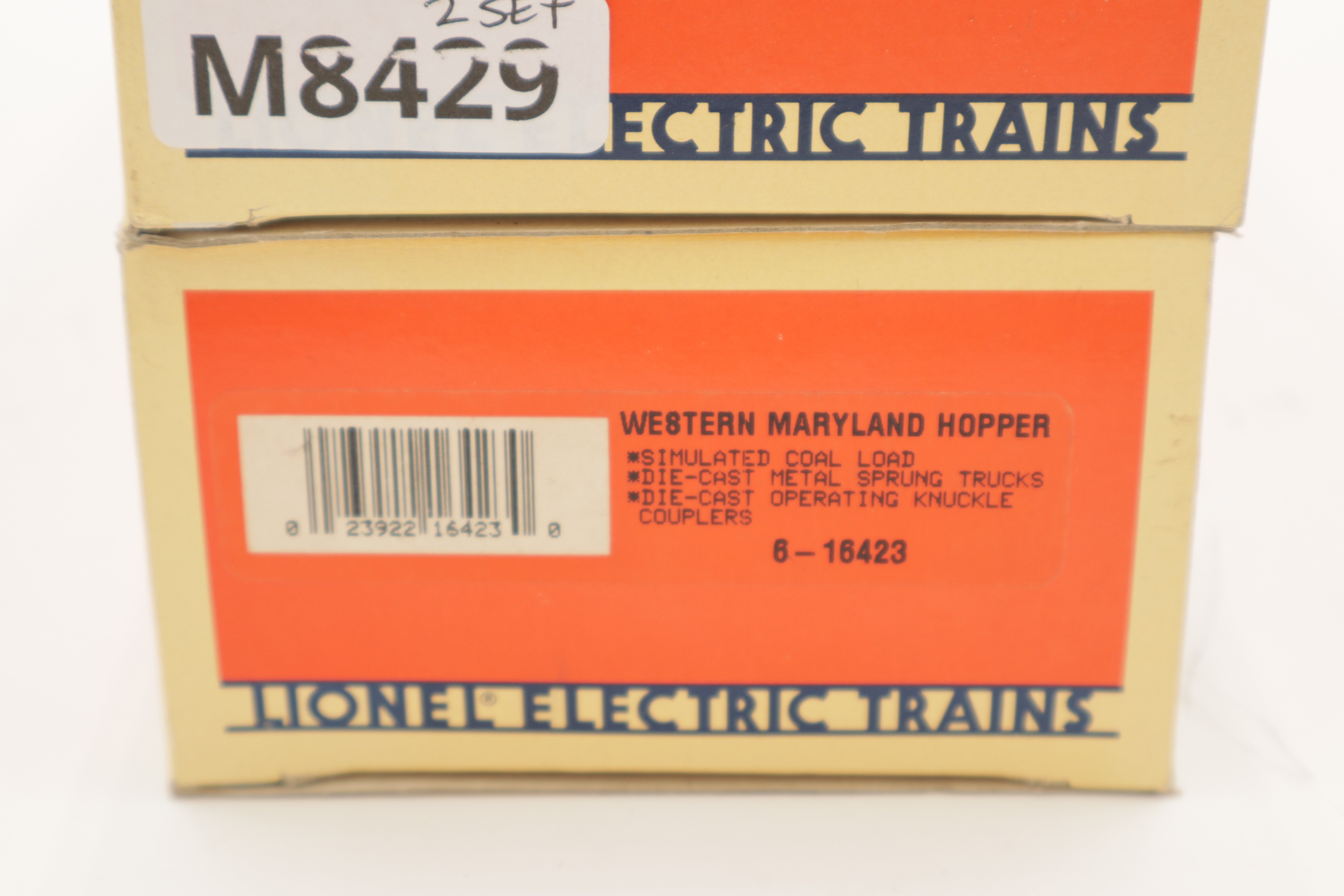 Lionel 6-16422 & 6-16423 Western Maryland Hopper 2 Set-Second hand-M8429