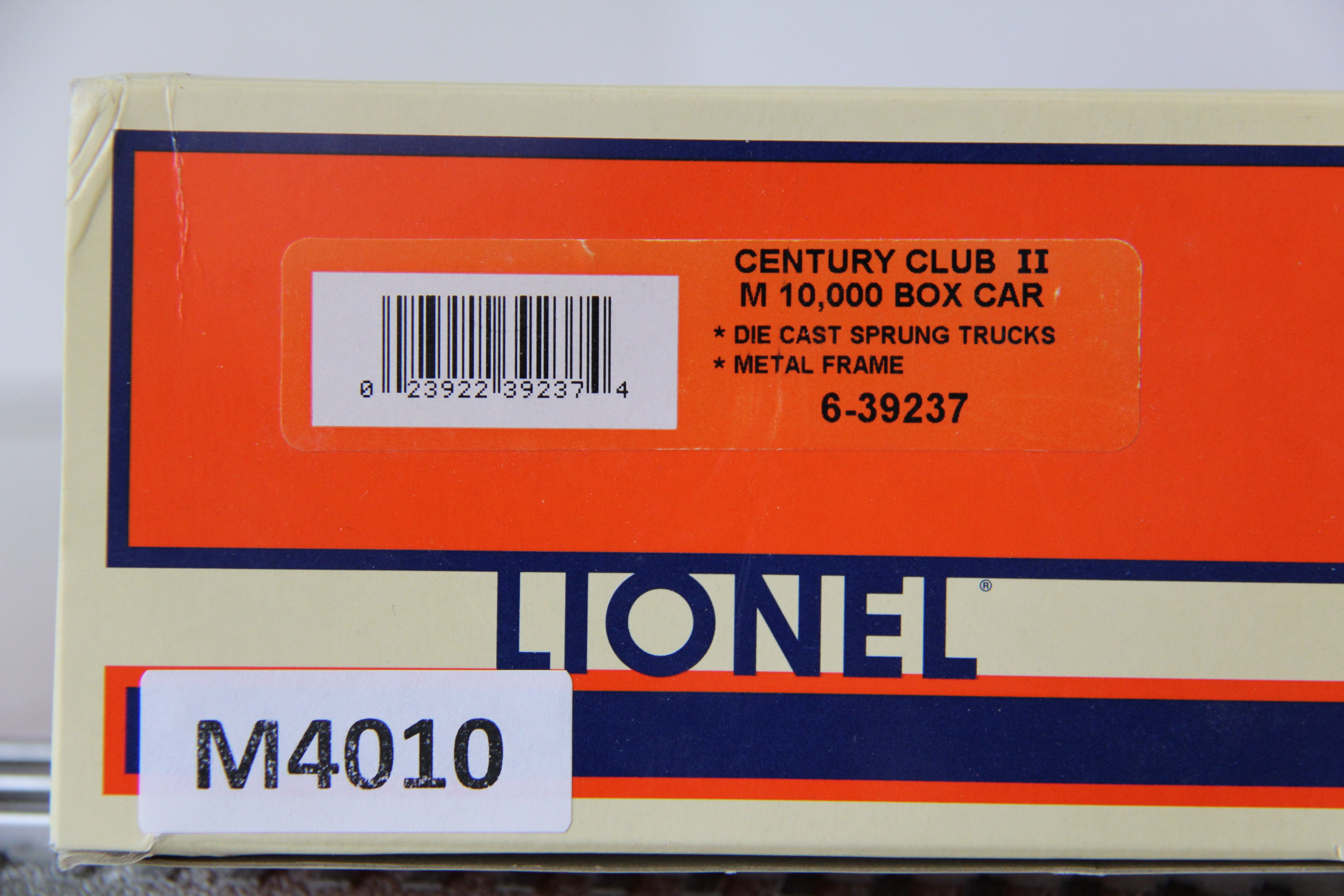 Lionel 6-39237 Century Club II M 10,000 Box Car-Second hand-M4010