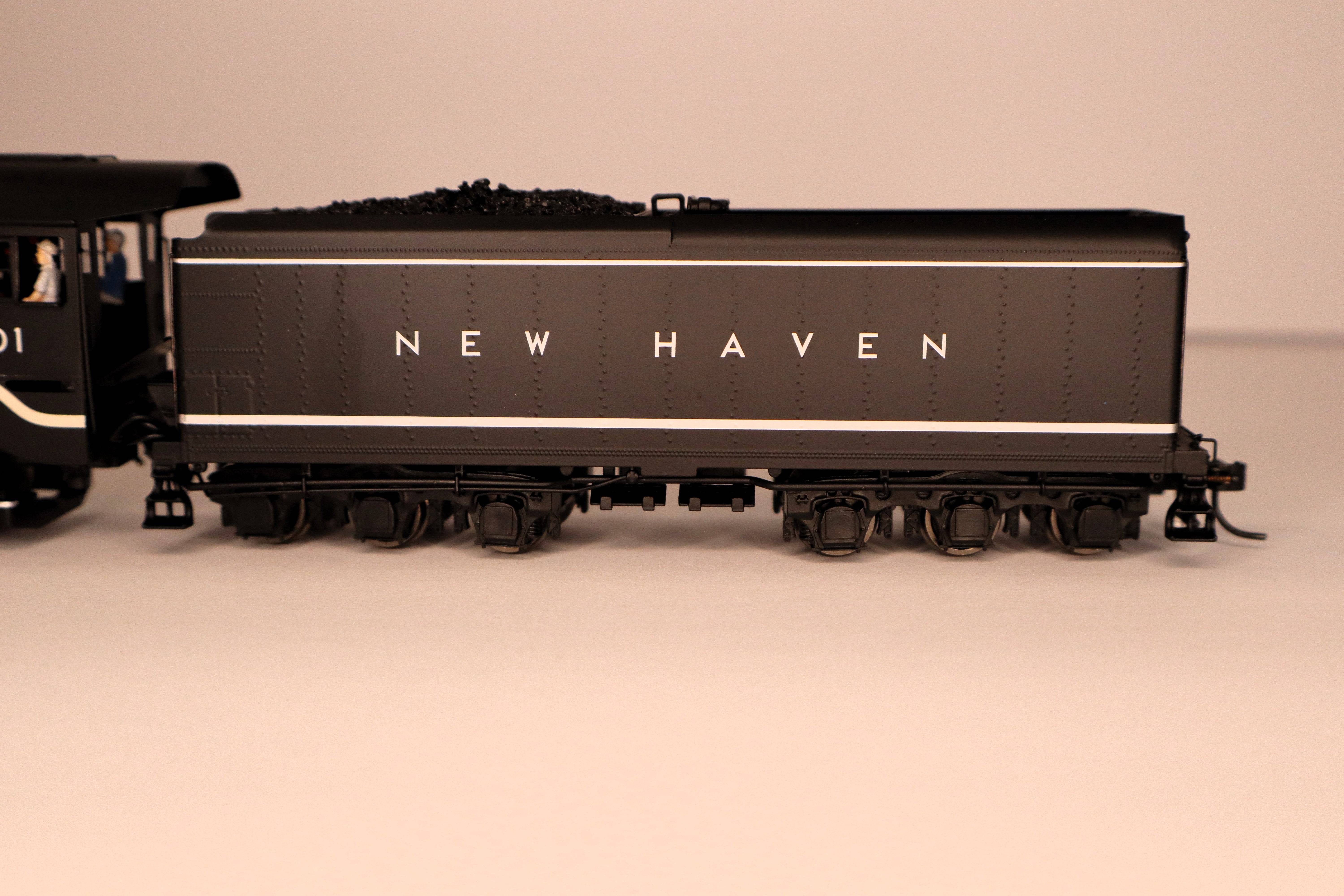 Broadway Limited Imports HO 7870 - Class I-5 - 4-6-4 Brass Hybrid Steam Locomotive "New Haven" #1401 w/DCC&Sound (black, silver, Original Block Lettering)