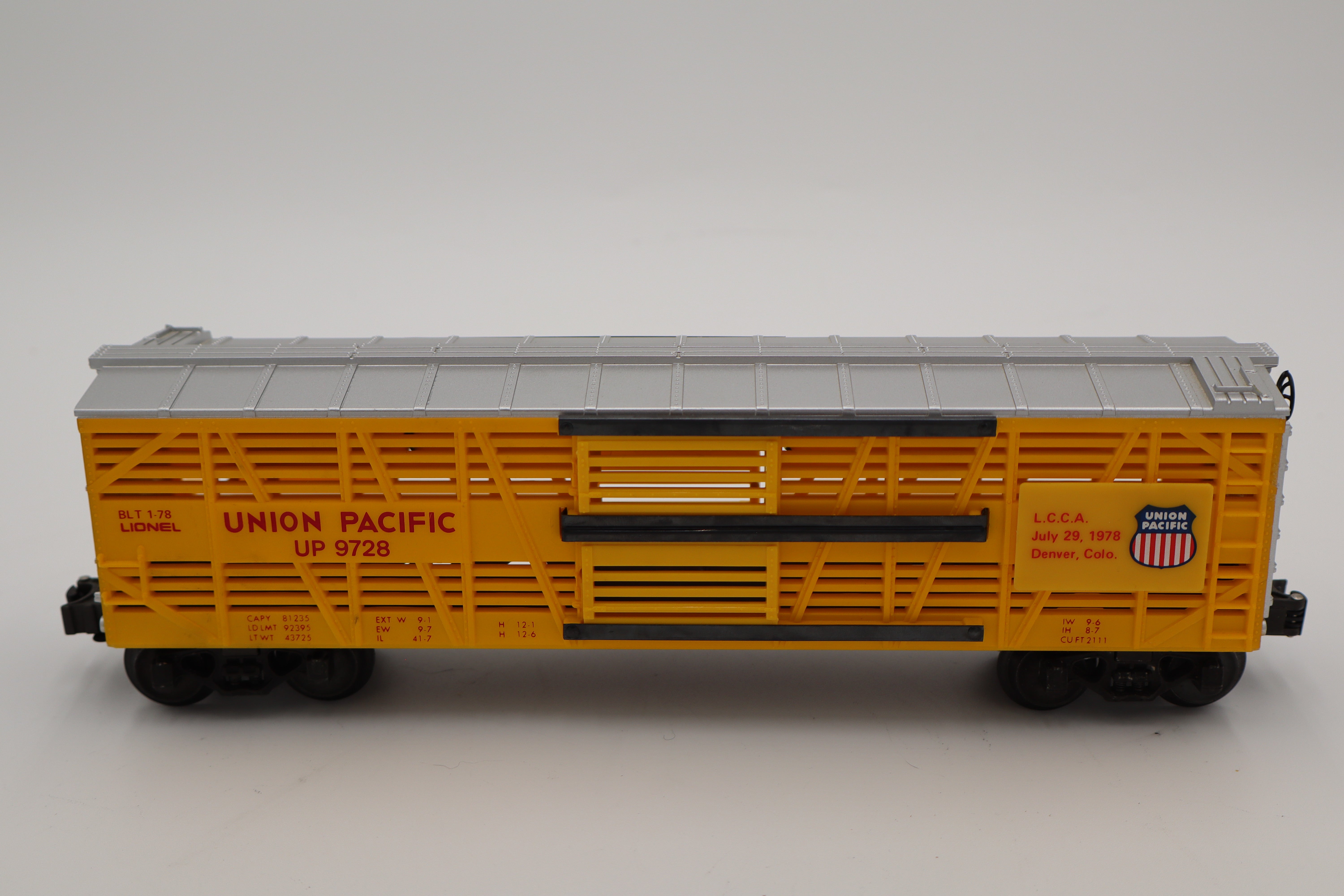 Lionel 6-9728 Union Pacific LCCA Convention Car-Second hand-M8438