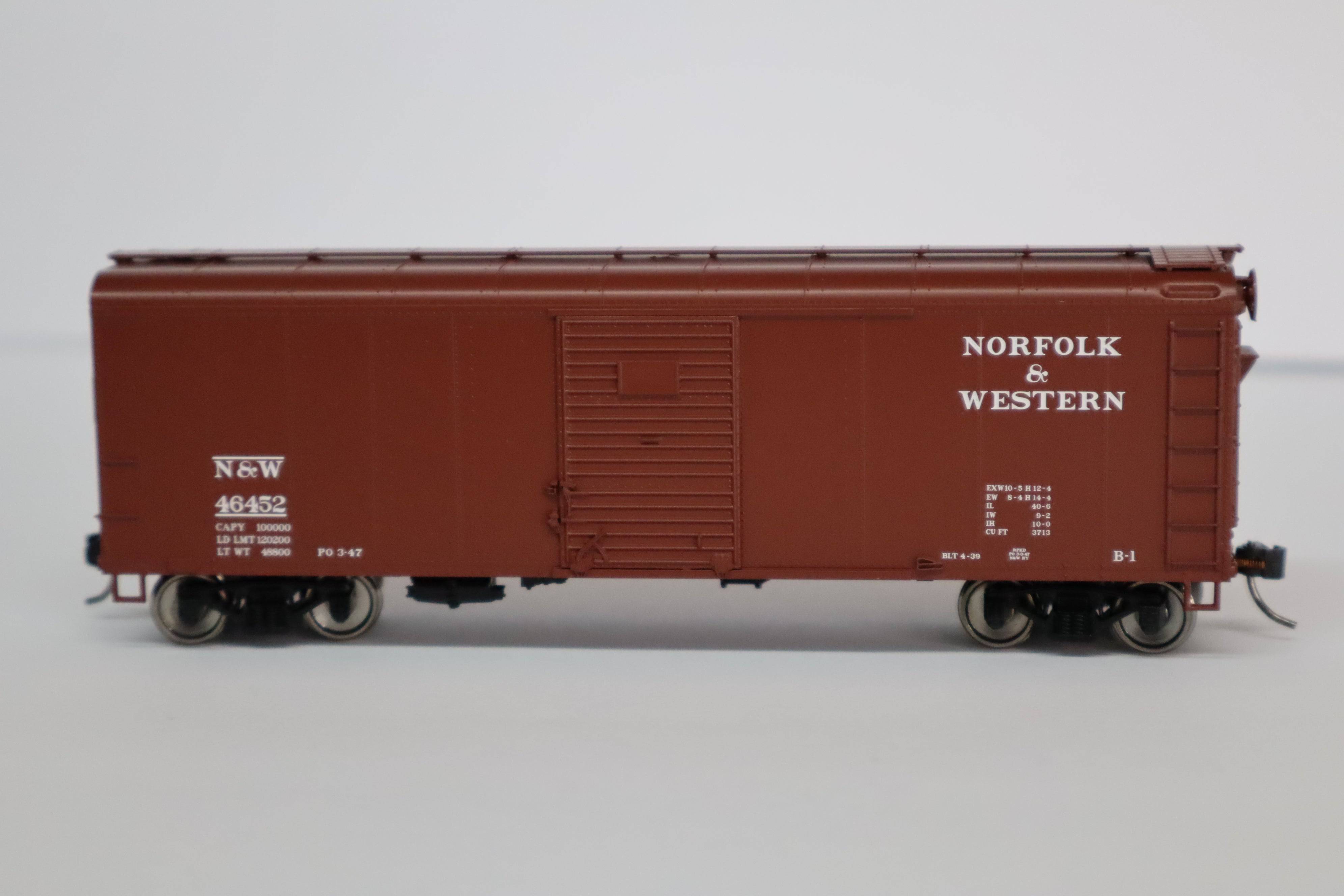 Bowser HO 43314 - X31 B1 Round Roof Box Car "Norfolk & Western" #46469 (2-Dr, Flush Roof)