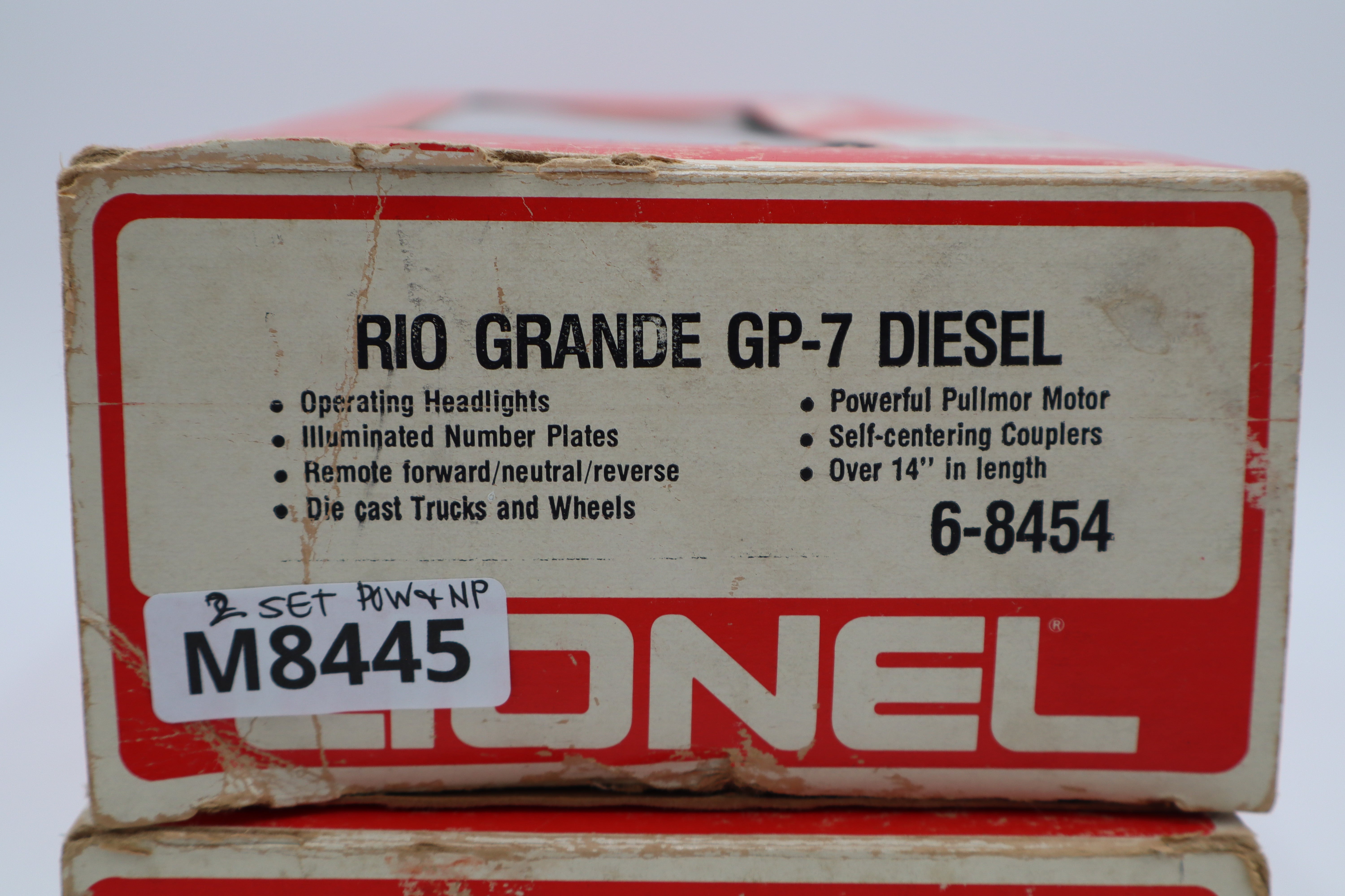 Lionel 6-8454 & 6-8455 Rio Grande GP-7 Powered & Non Powered-Second hand-M8445