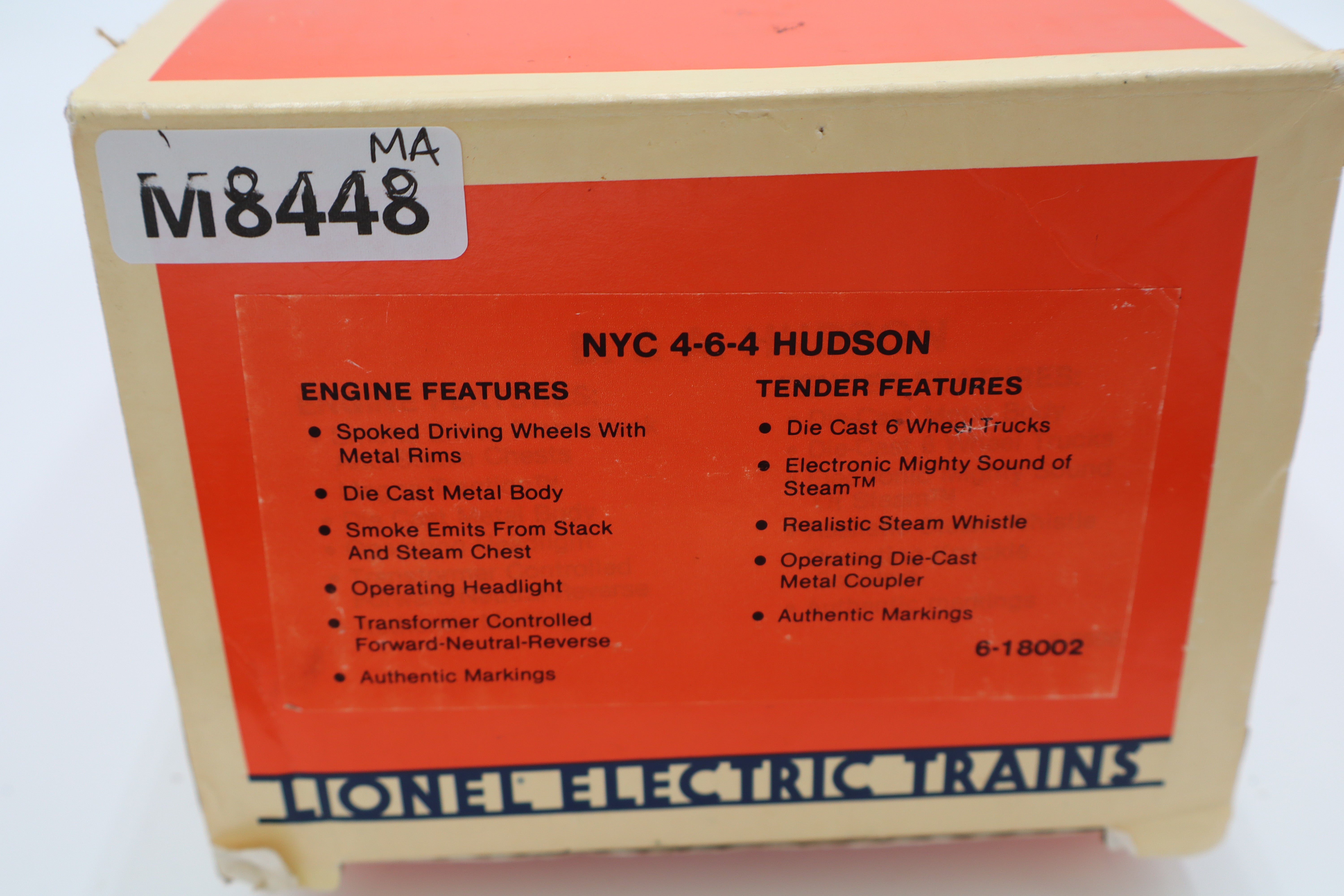 Lionel 6-18002 NYC 4-6-4 Hudson-Second hand-M8448