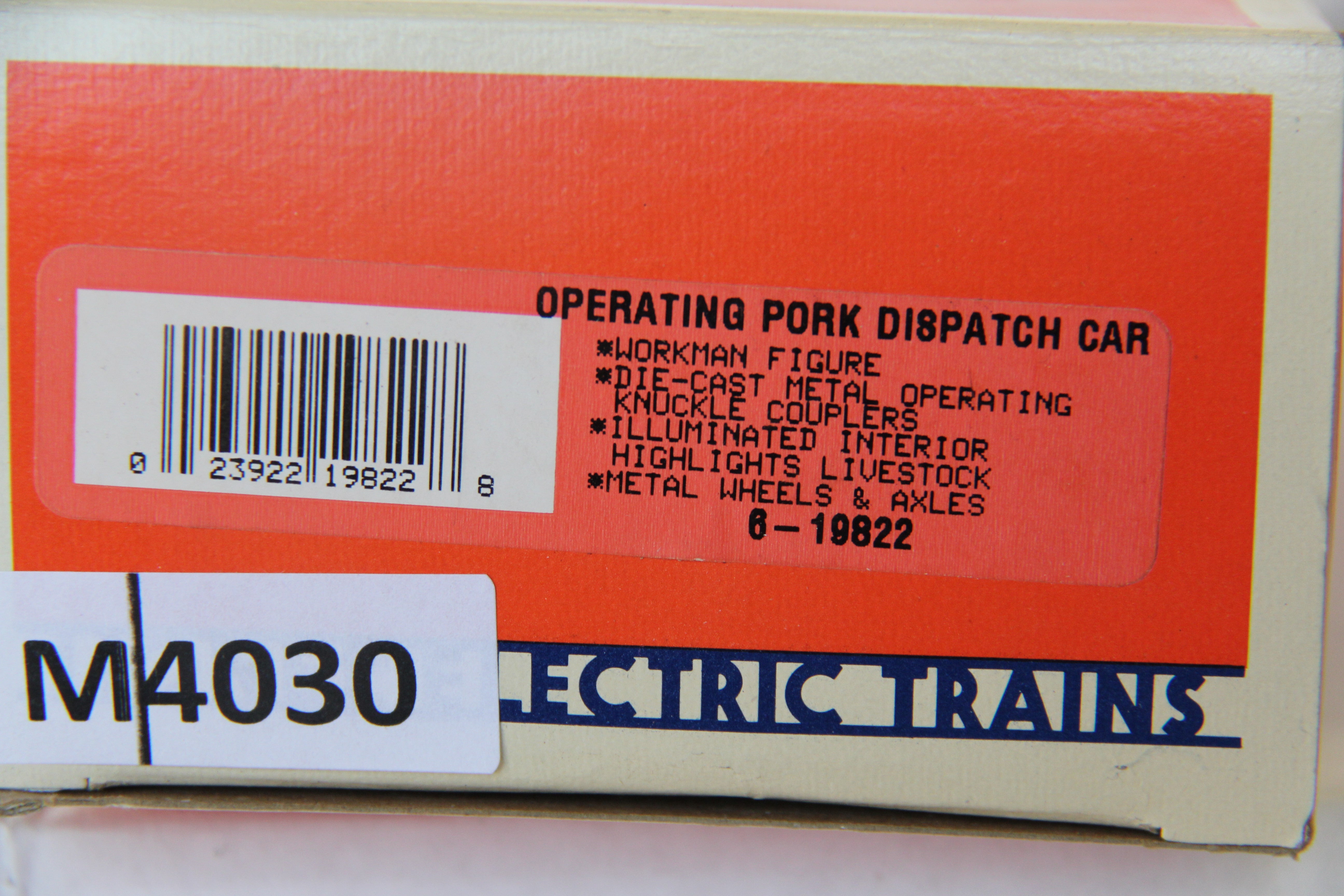 Lionel 6-19822 Operating Pork Dispatch Car-Second hand-M4030