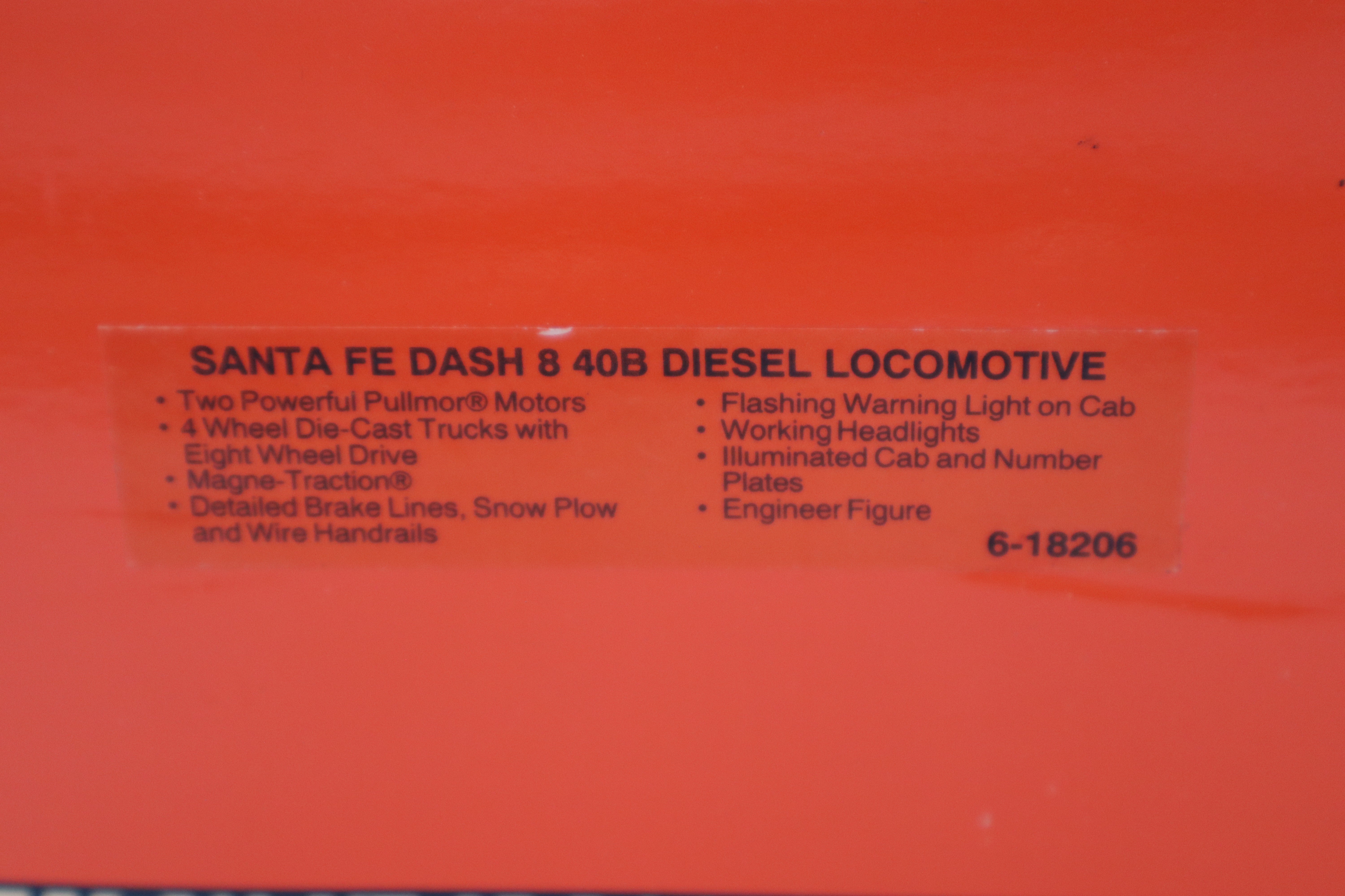 Lionel 6-11713 -1990 Lionel Santa Fe RTR Limited Production-Second hand-M8446