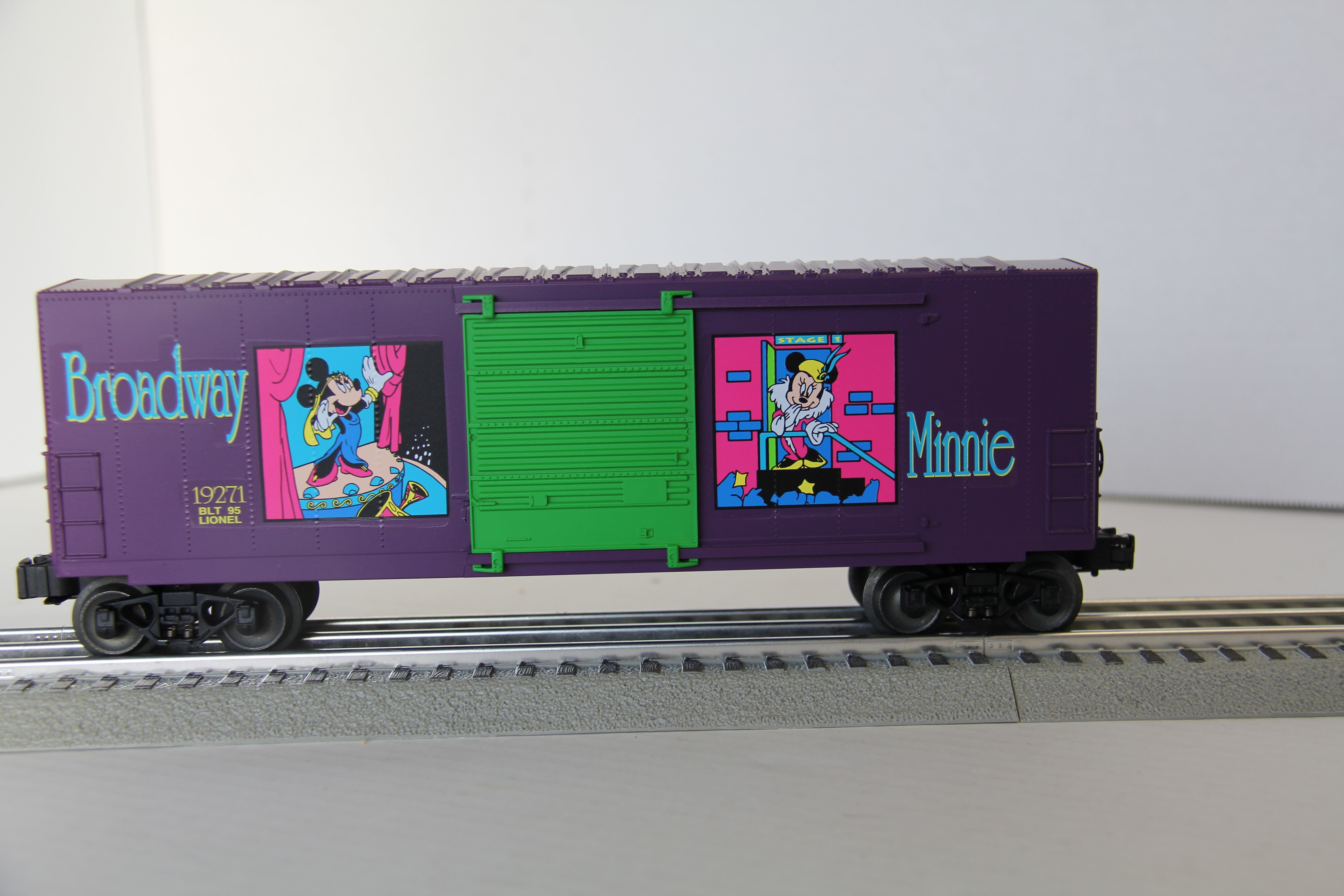 Lionel 6-19271 Disney Minnie Mouse "Broadway Minnie" Hi-Cube Boxcar-Second hand-M4040