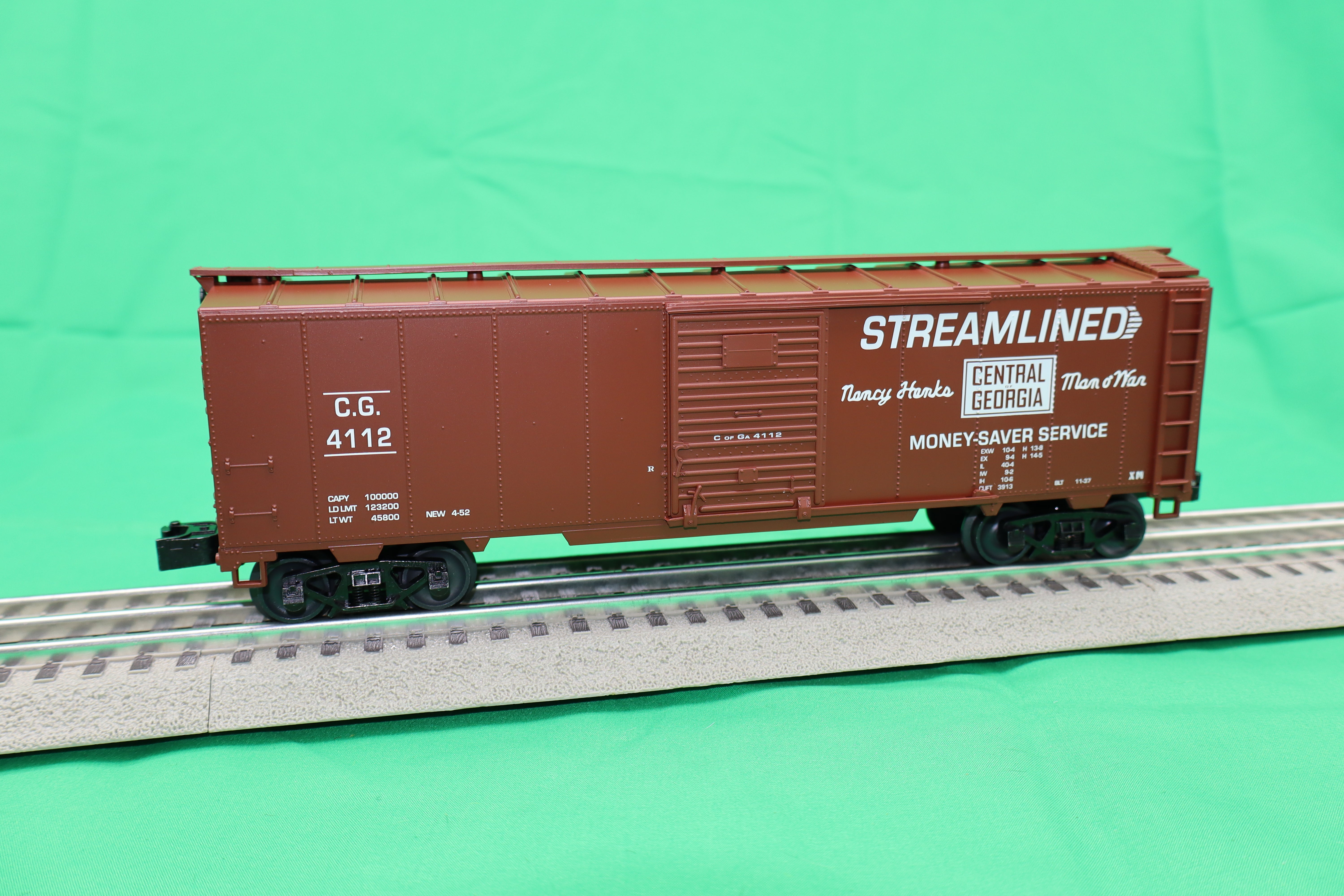 Lionel 2442272 - Steel Side Box Car "Central of Georgia" #4112