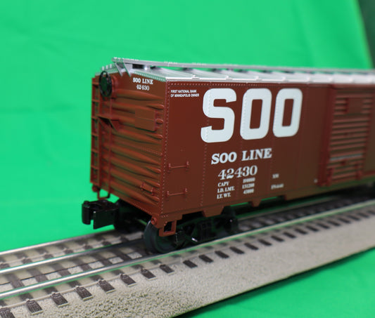 Lionel 2442292 - Steel Side Box Car "Soo Line" #42430 - MrMuffin'sTrains